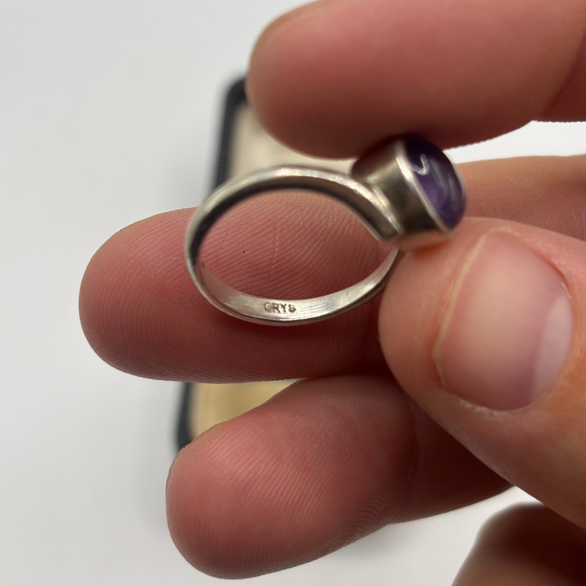 Silver Amethyst Ring (O)
