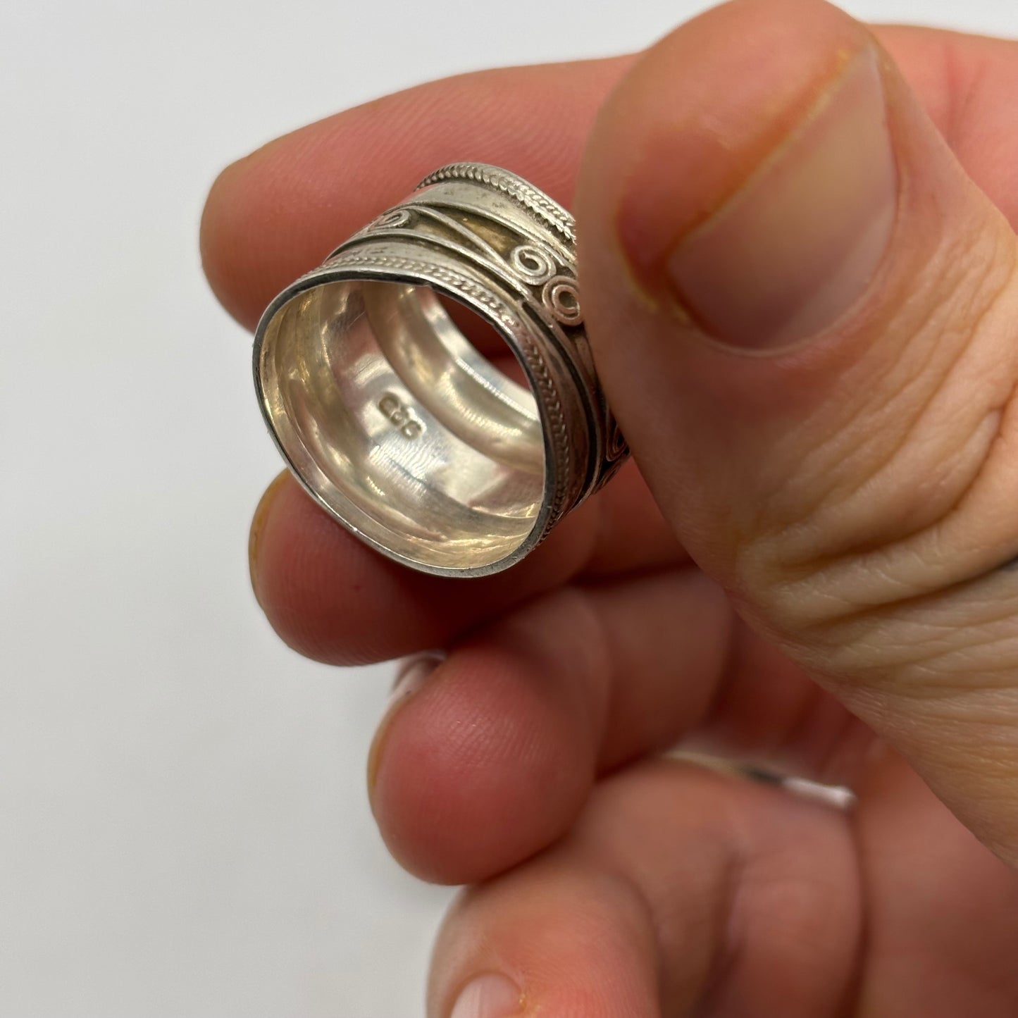 Silver Indian Band Ring