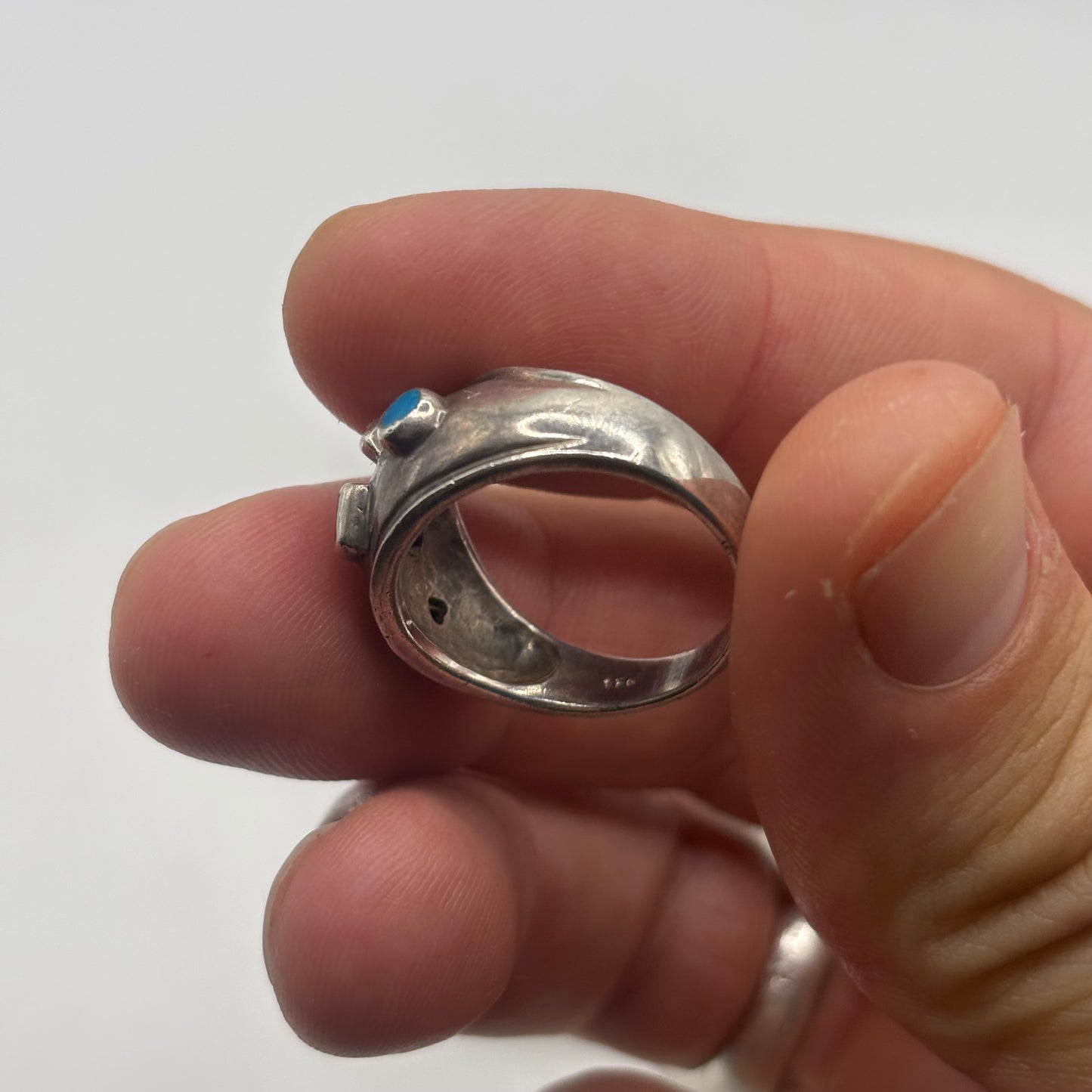 Silver Multi Gem Ring