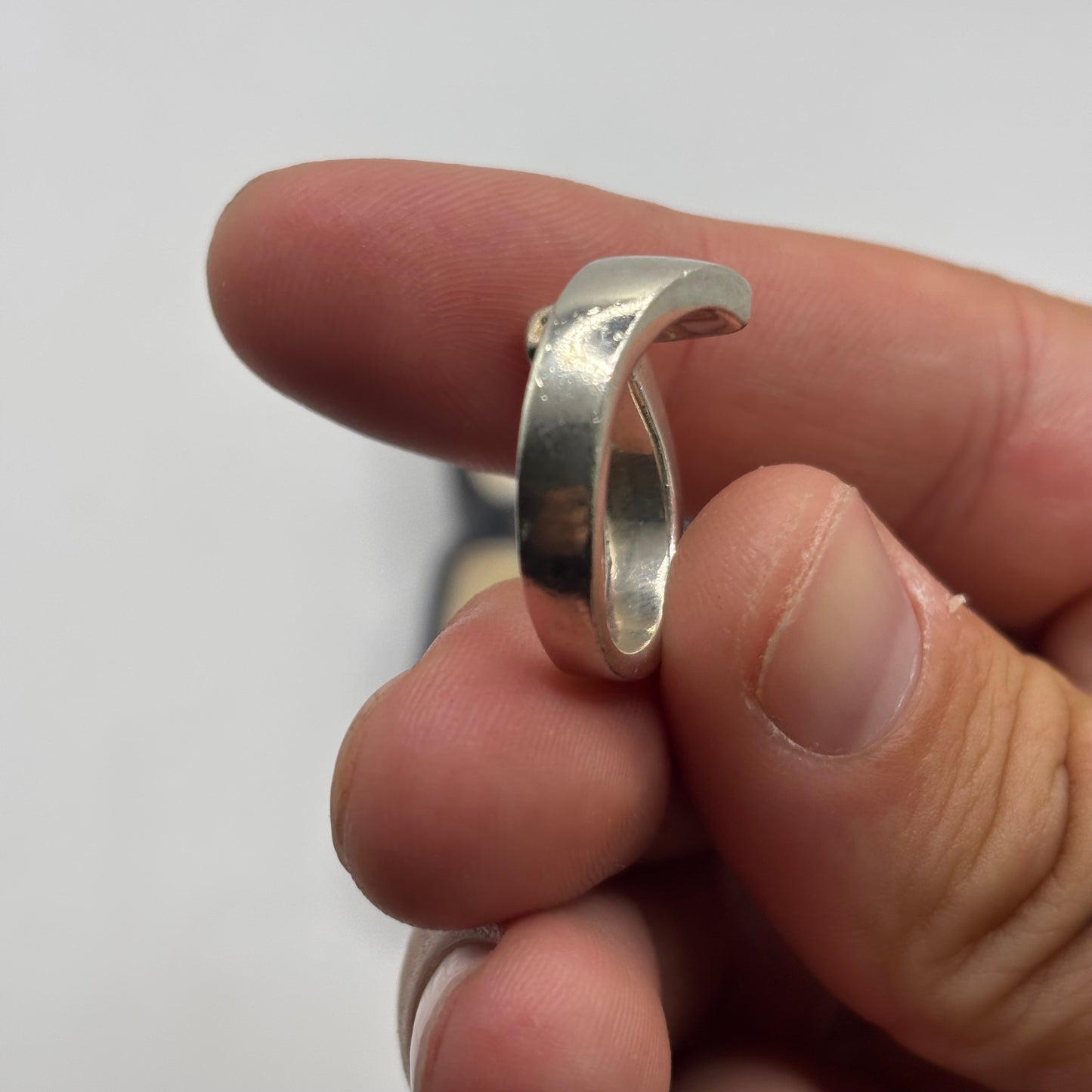 Silver Heavy Band Ring (P)