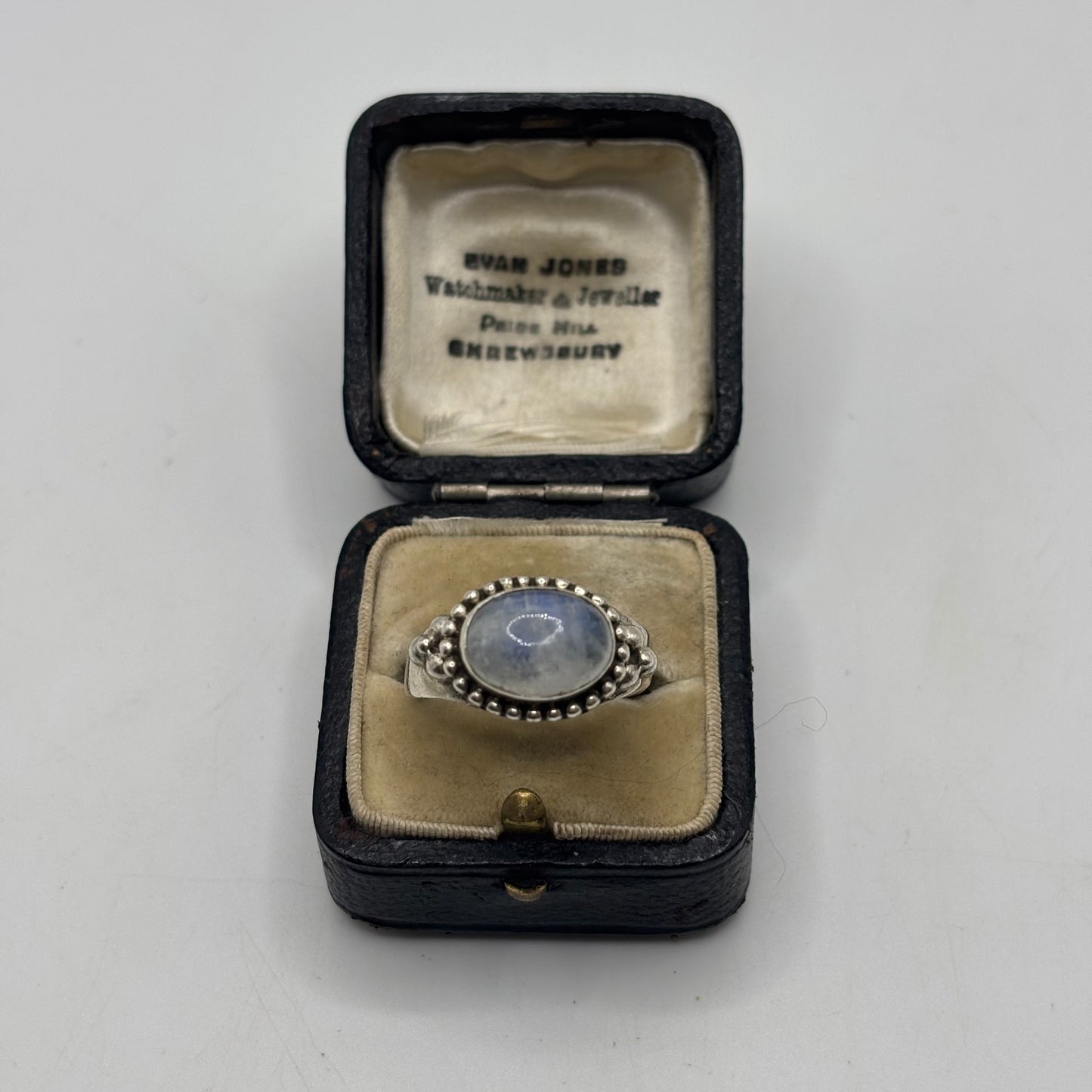 Silver Moonstone Ring