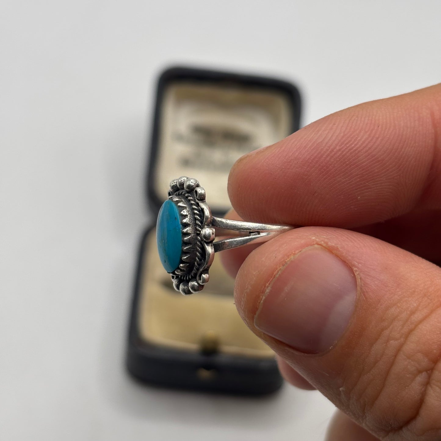 Silver Native American Turquoise Ring