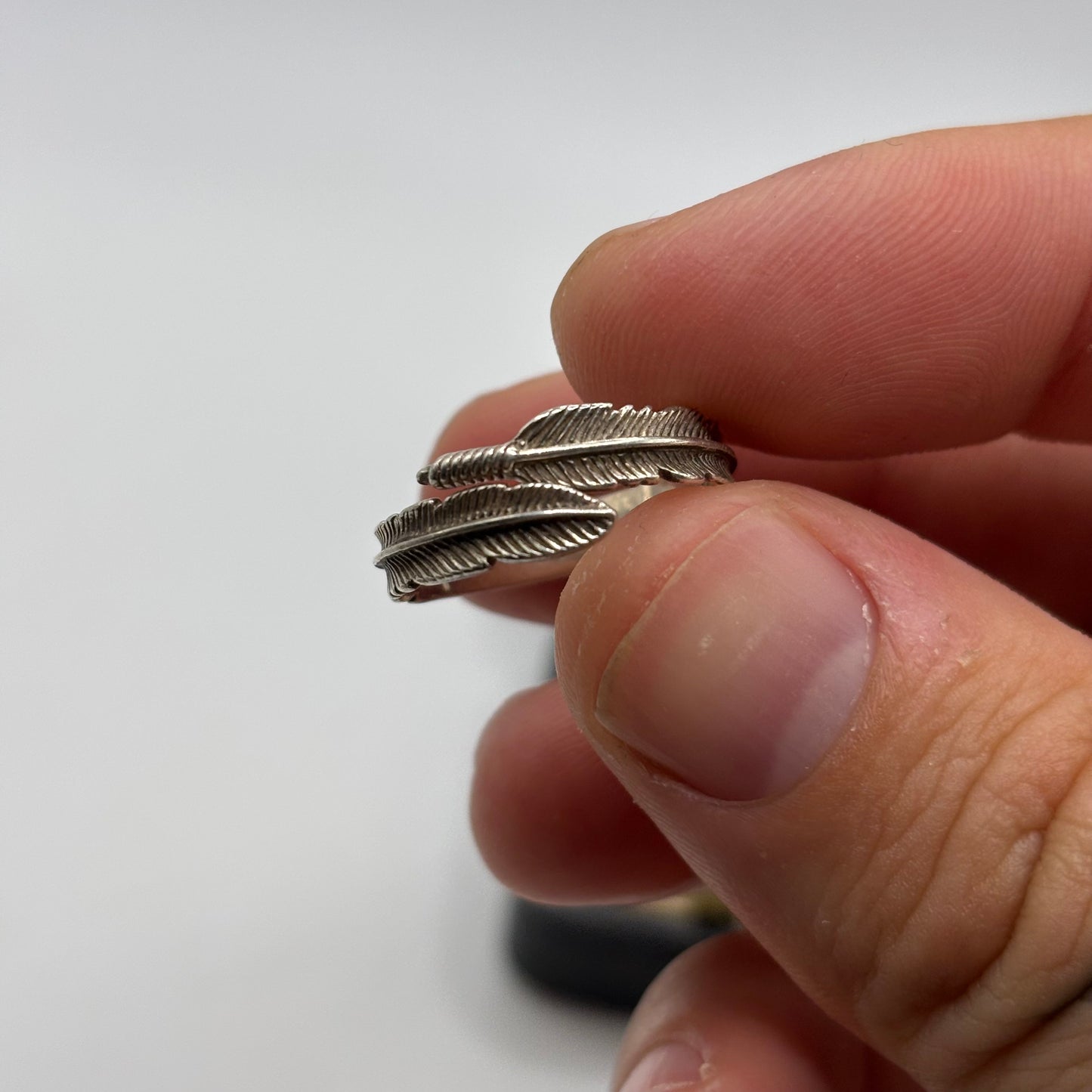 Silver Feather Ring