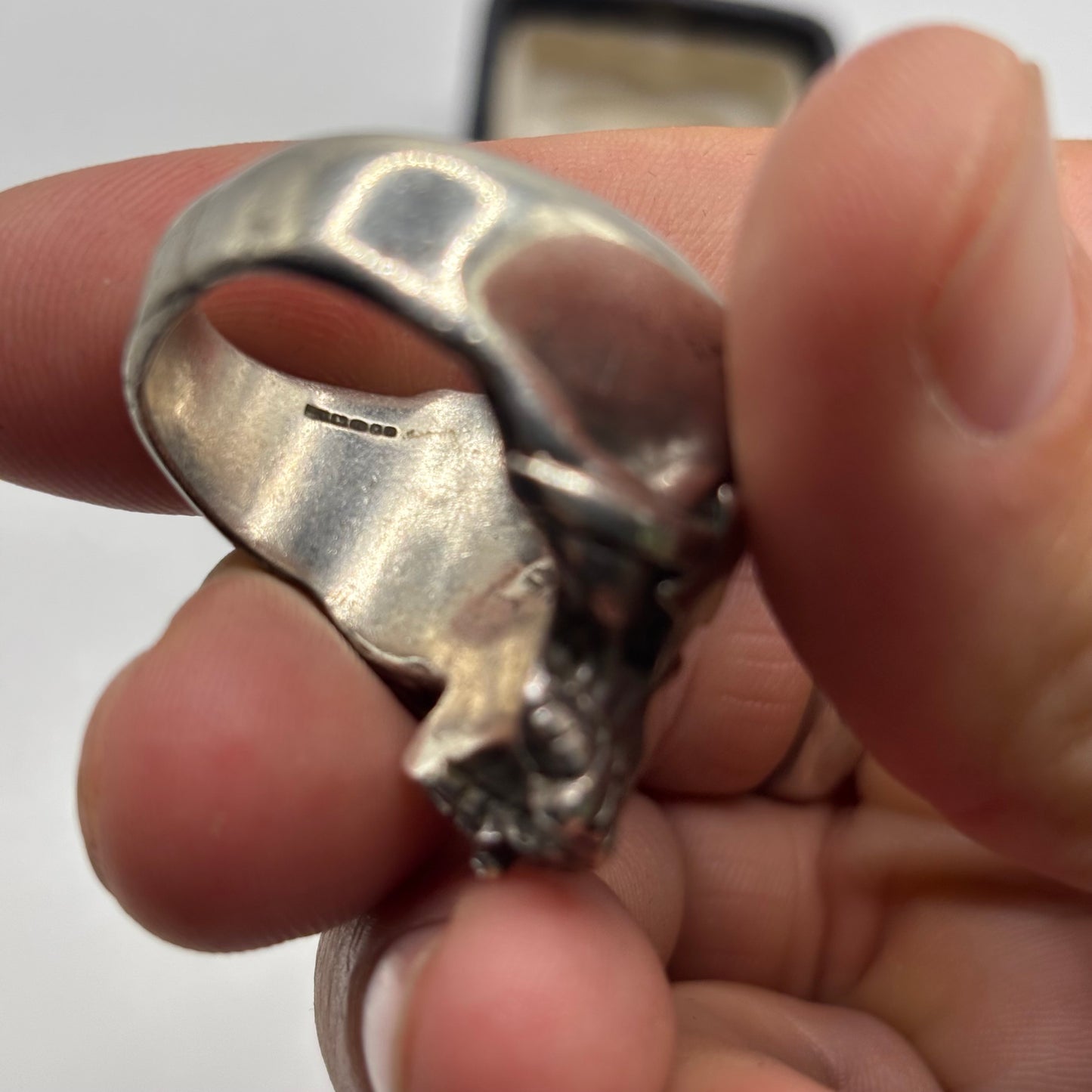 Silver Vintage The Great Frog Skull Ring (W)