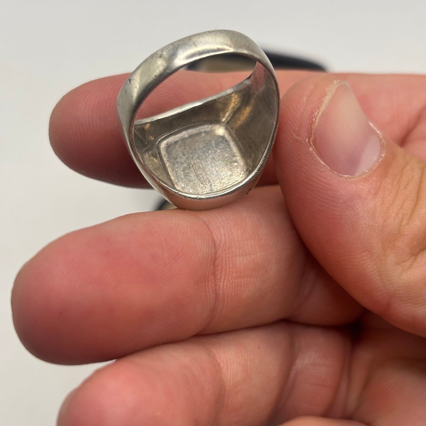 Silver Vintage Signet Ring (U)