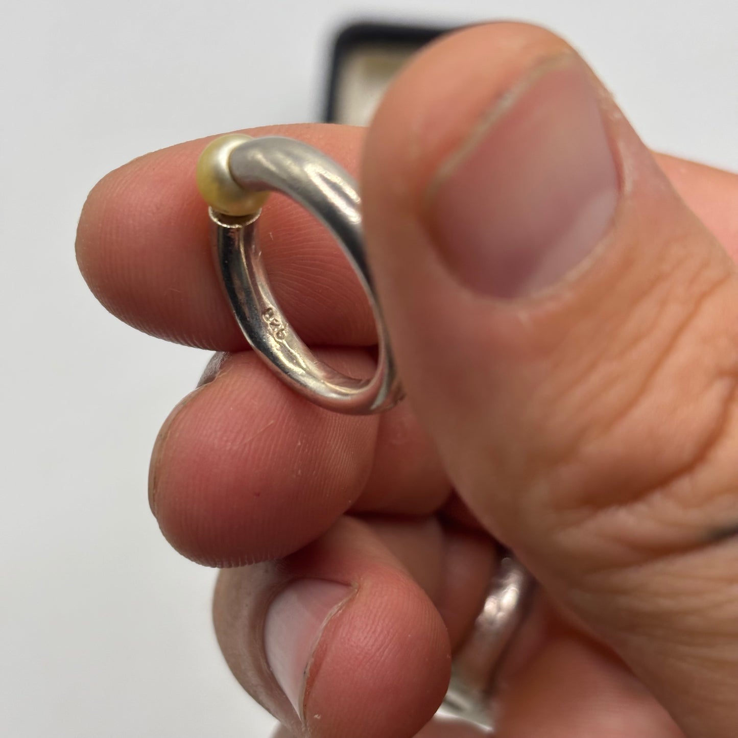 Silver Pearl Ring