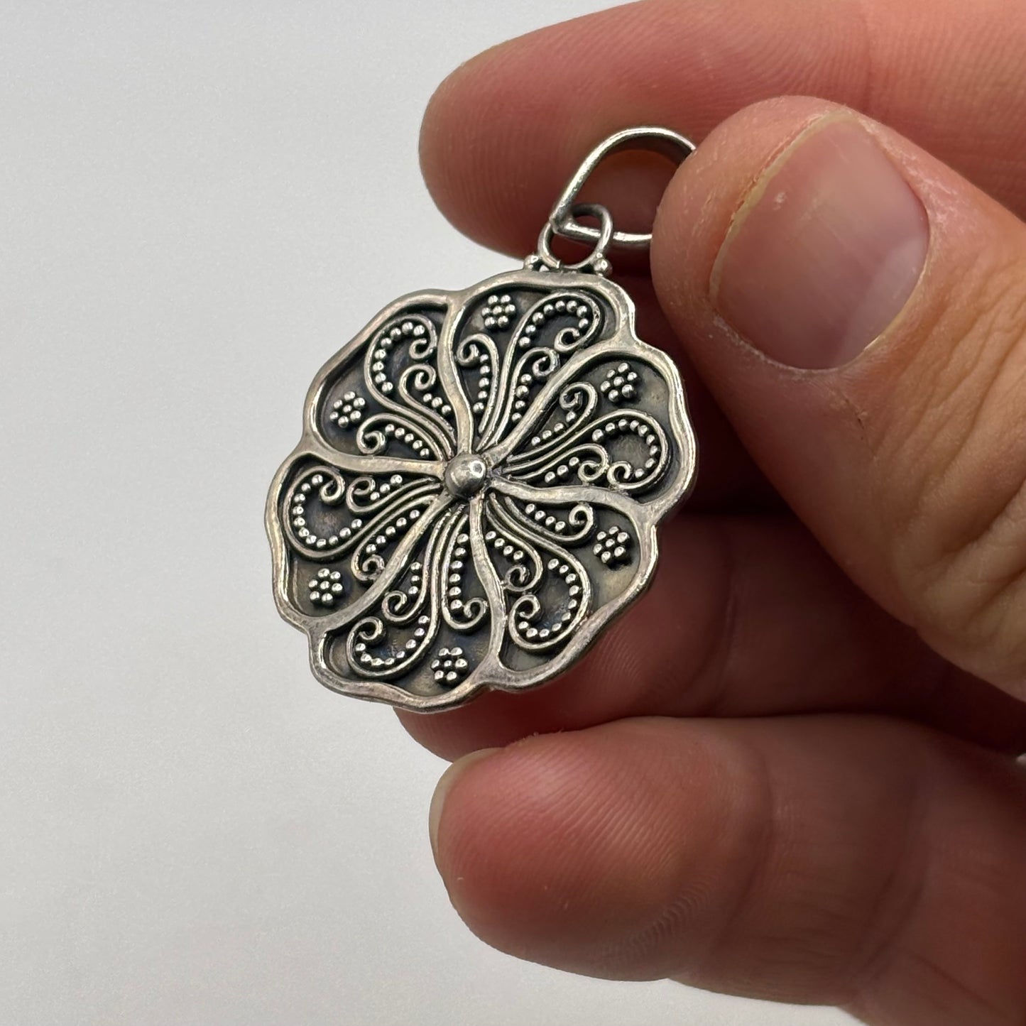 Silver Balinese Pendant