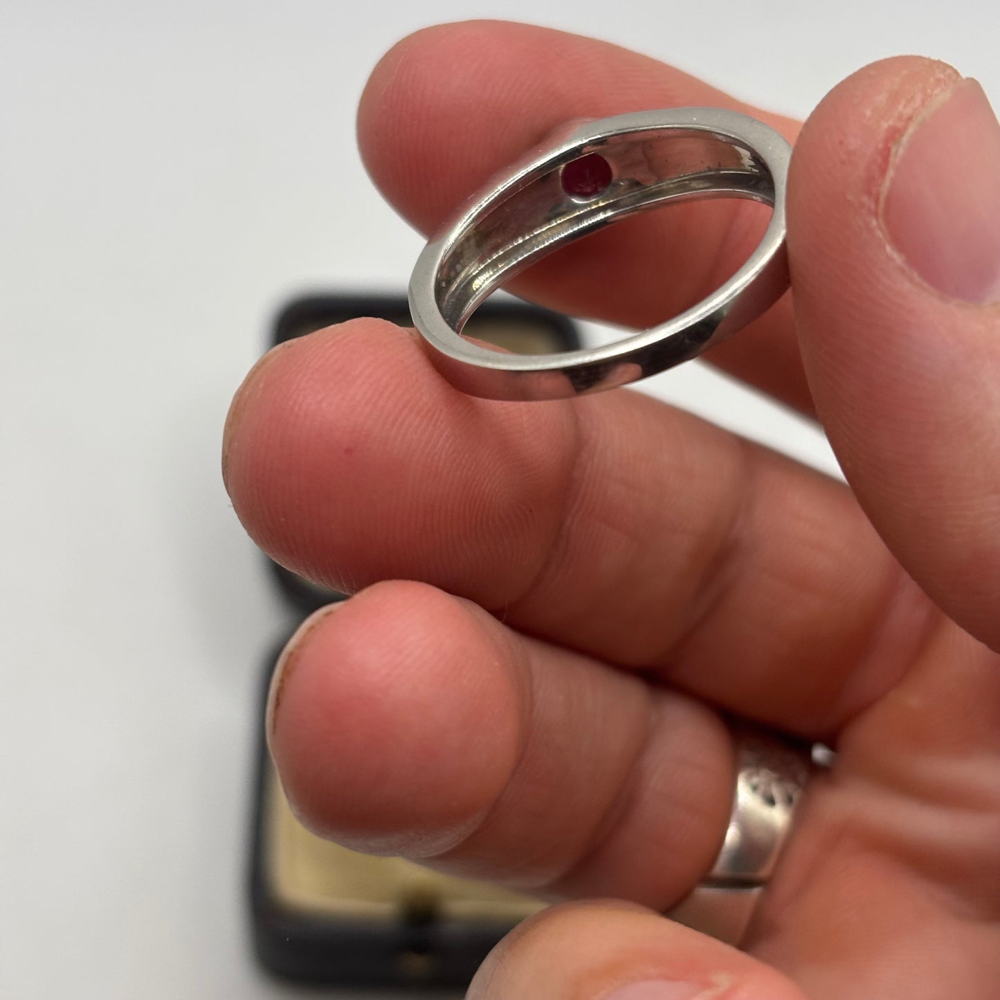 Silver Amethyst Signet Ring (Y)