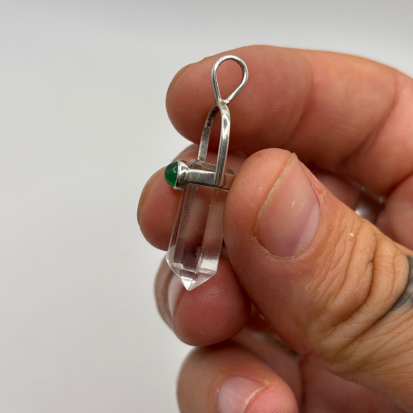 Silver Quartz Pendant