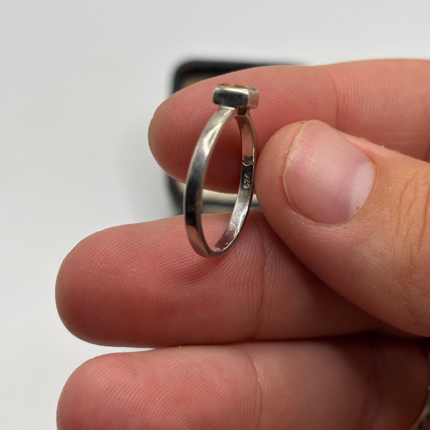 Silver Citrine Ring (P)