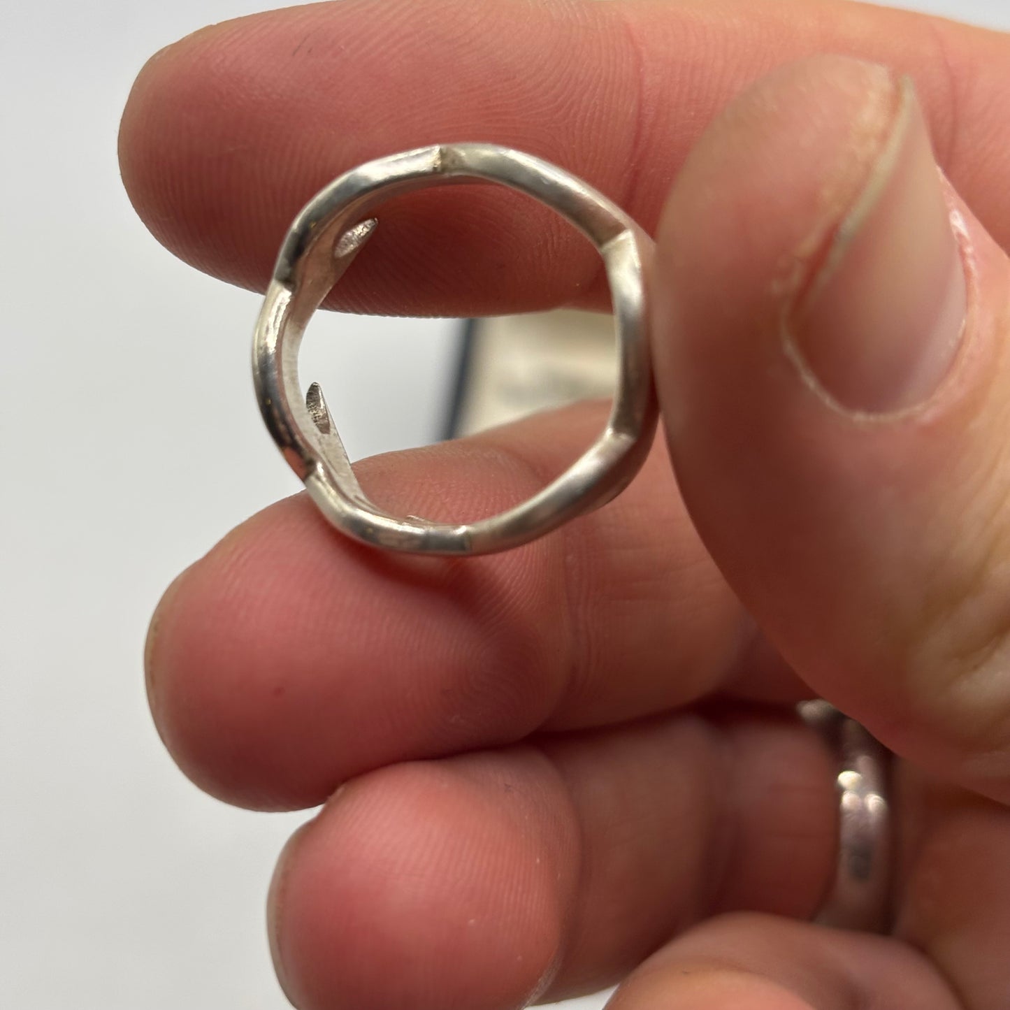 Silver Chunky Wave Ring