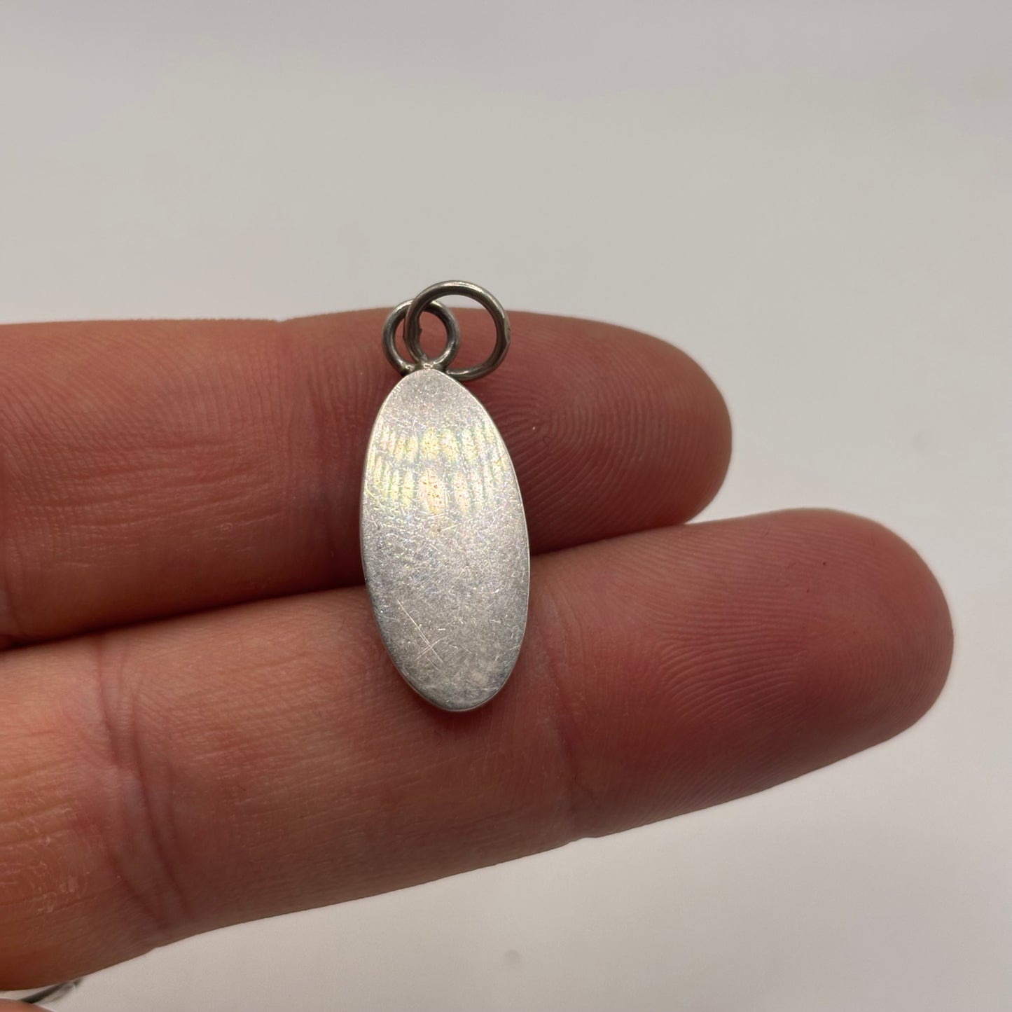 Silver Round Ingot Pendant
