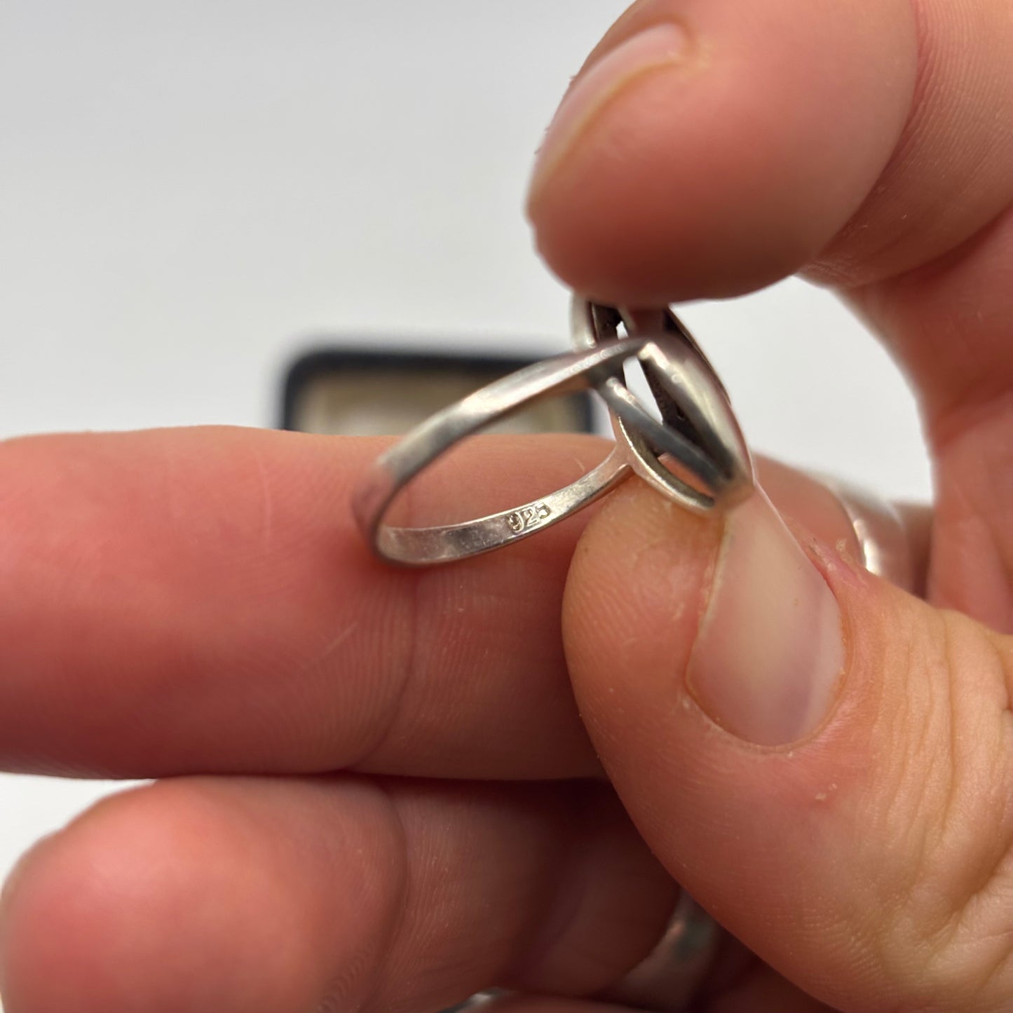 Silver Smiley Face Ring