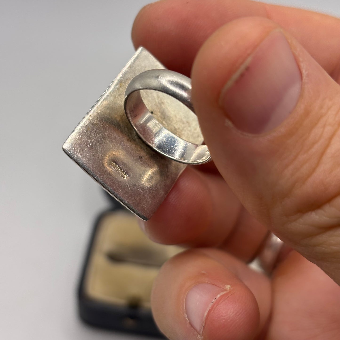 Silver Chunky Turquoise Ring