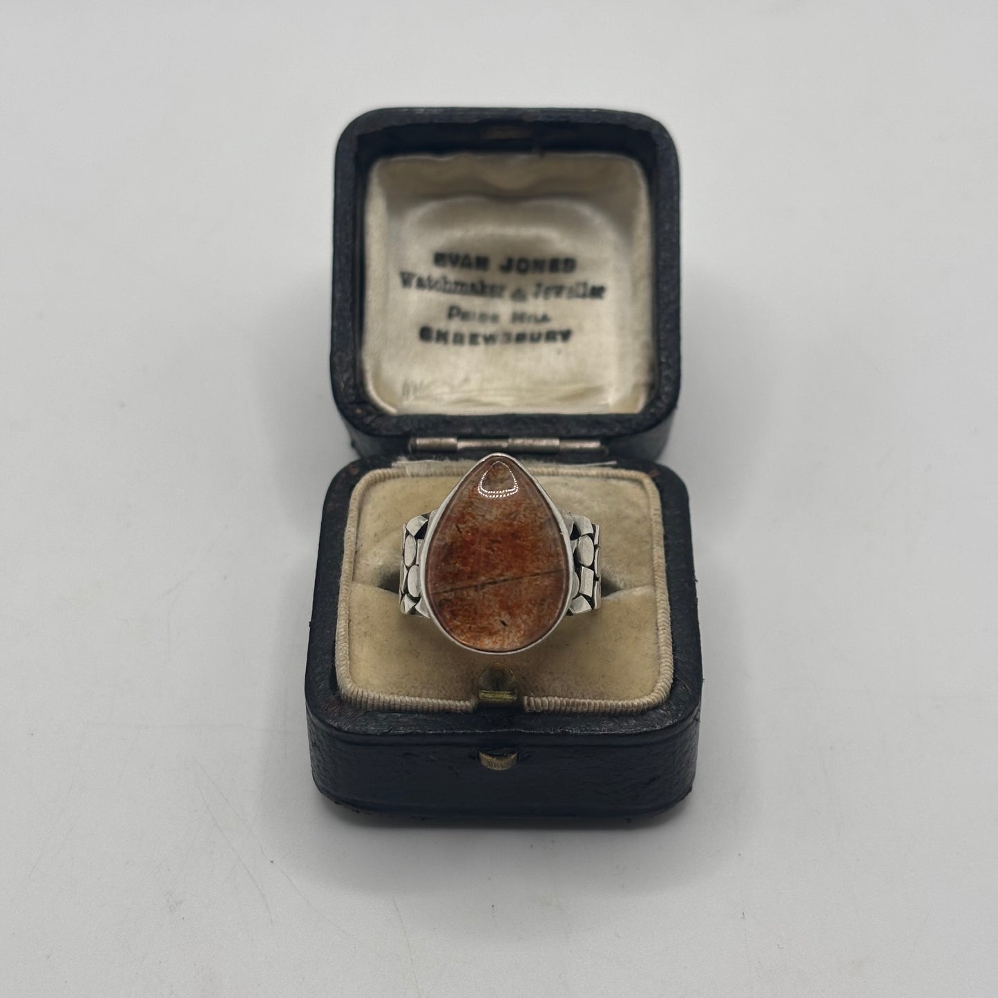 Silver Sunstone Ring