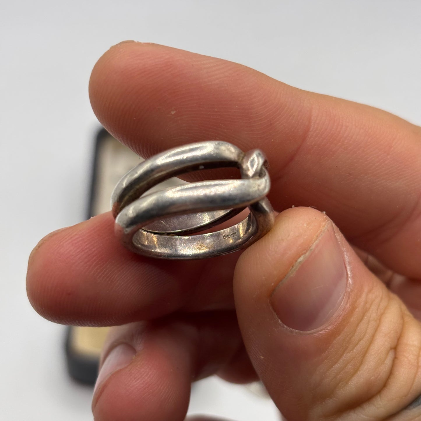 Silver Chunky Band Ring