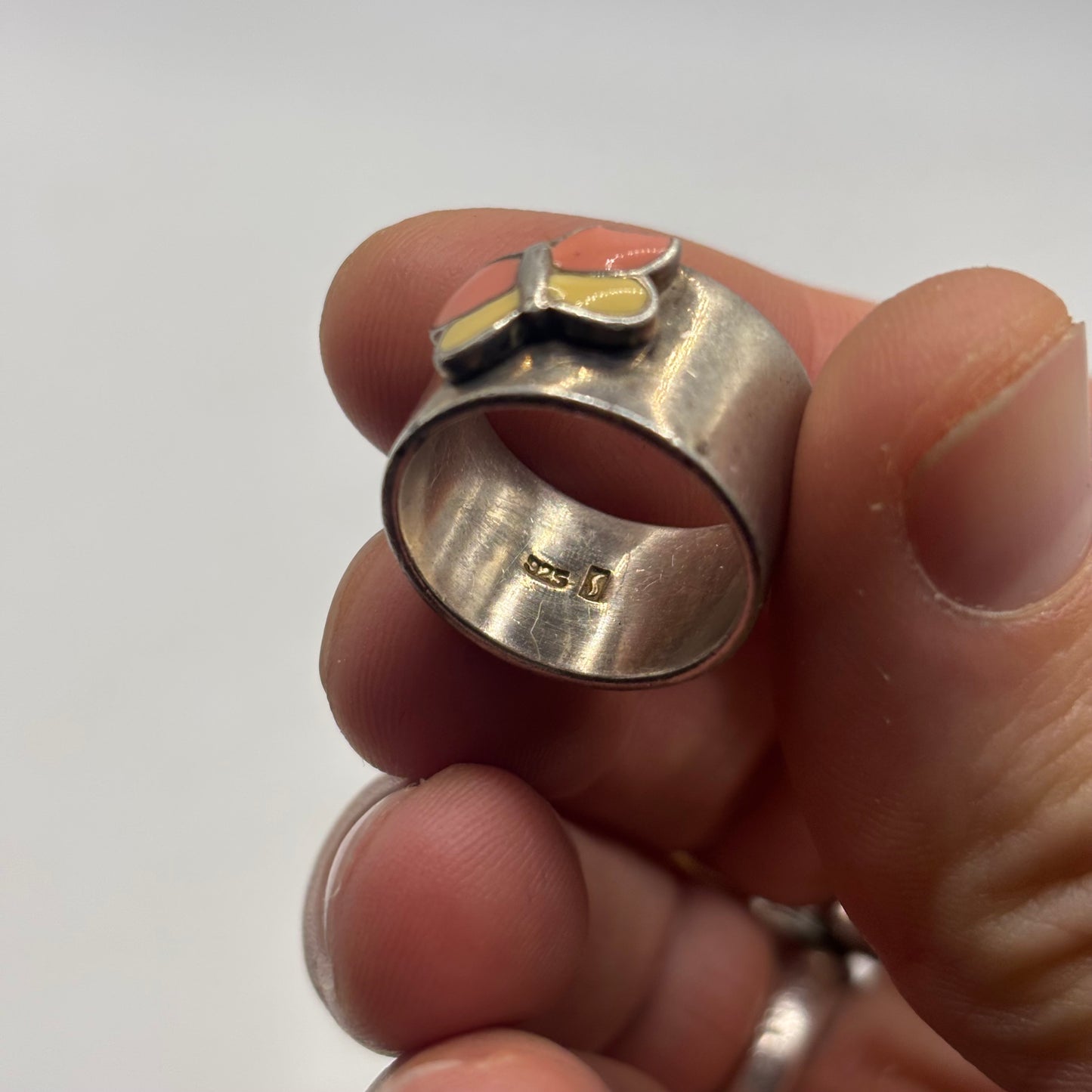 Silver Chunky Butterfly Ring