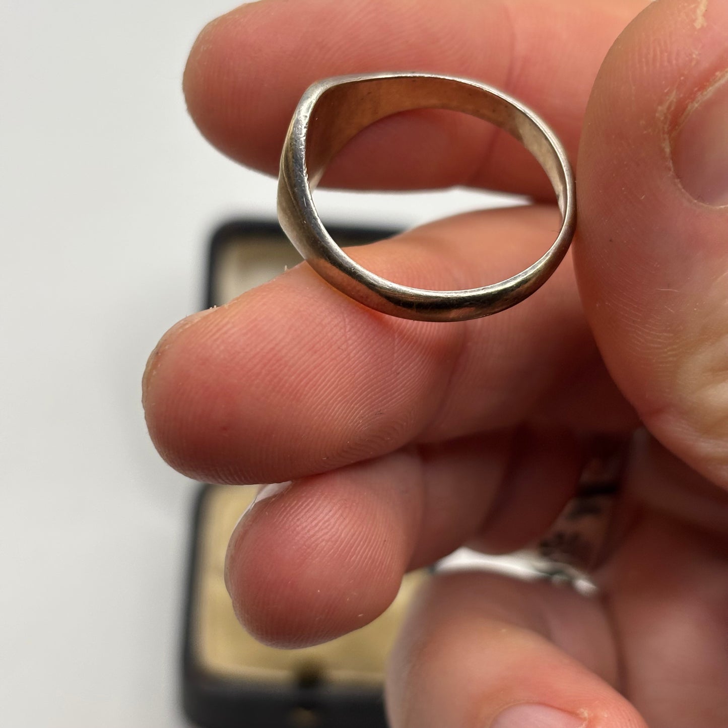 Silver Vintage Gold On Silver Ring (W)