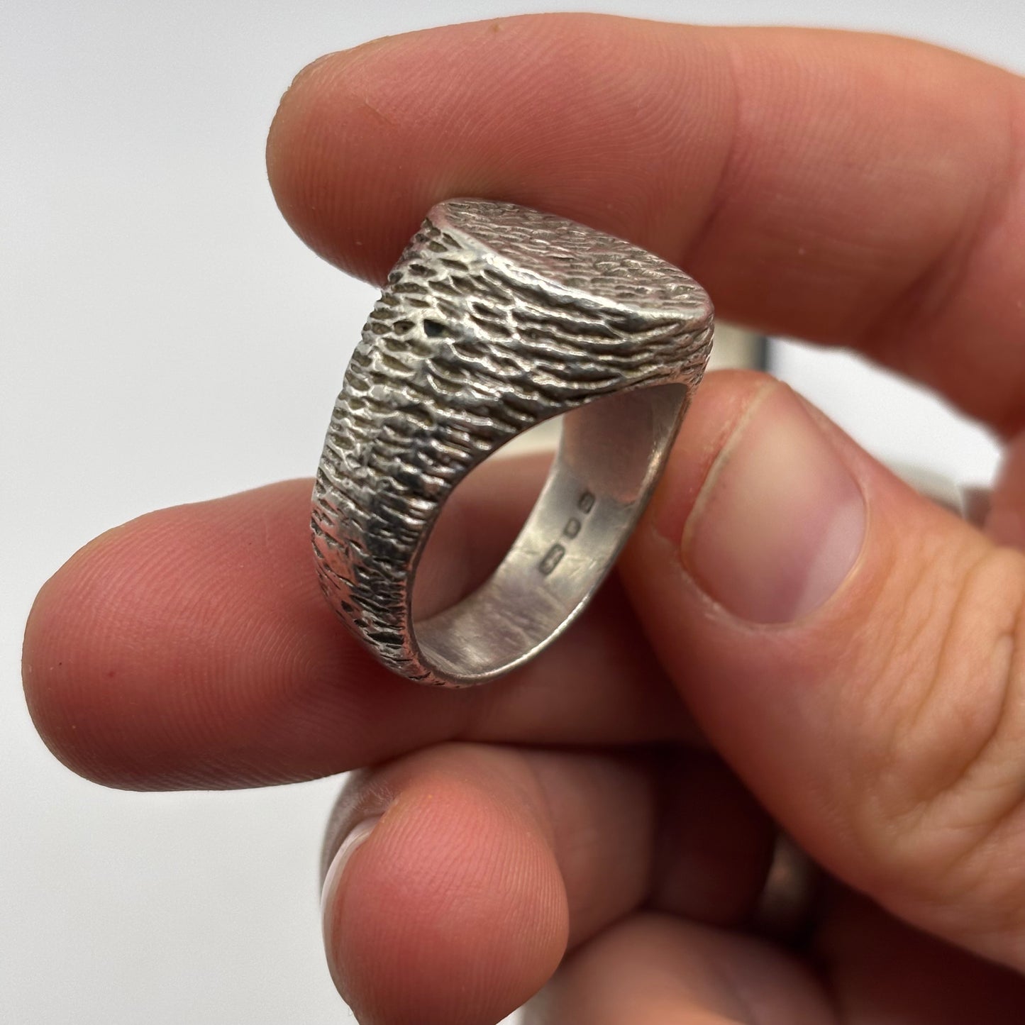 Silver Heavy Vintage Signet Ring