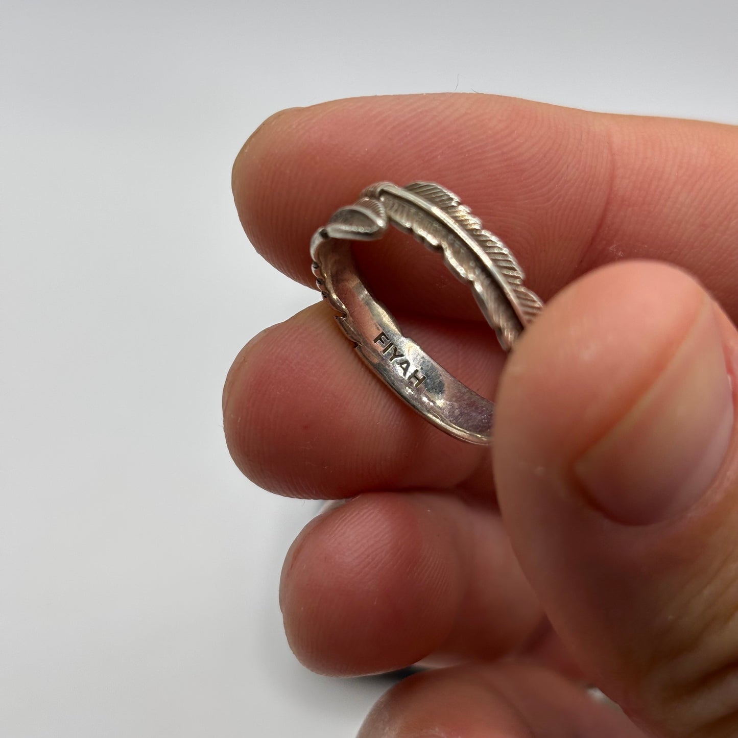 Silver Feather Ring