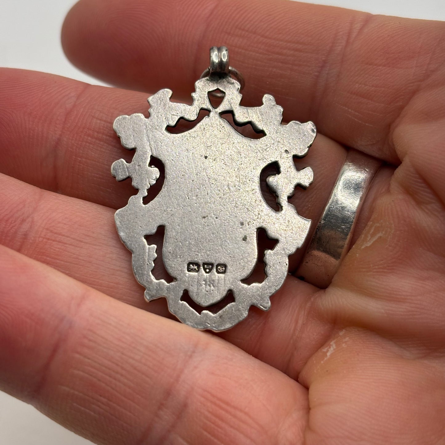 Silver Heavy Medal Pendant