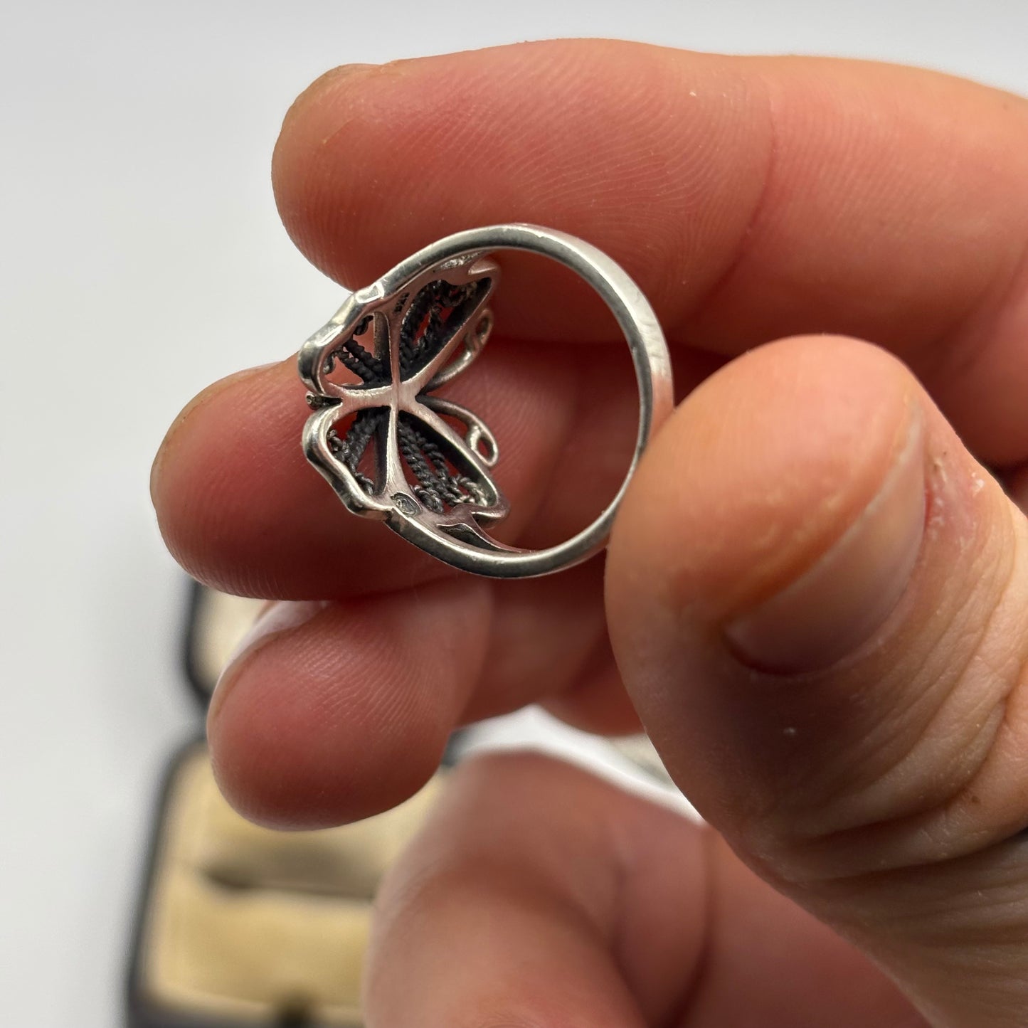 Silver Butterfly Ring