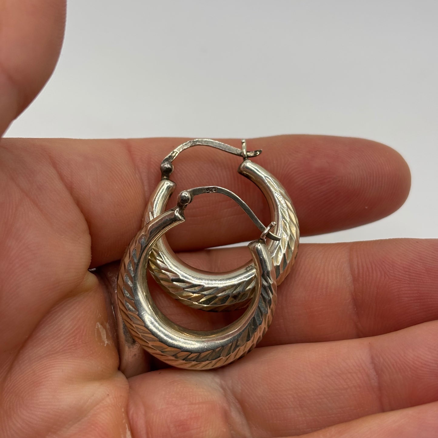 Silver Hoop Earrings