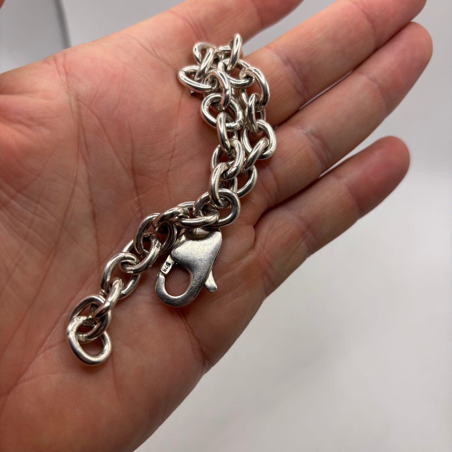 Silver 8.5” Chunky Belcher Bracelet