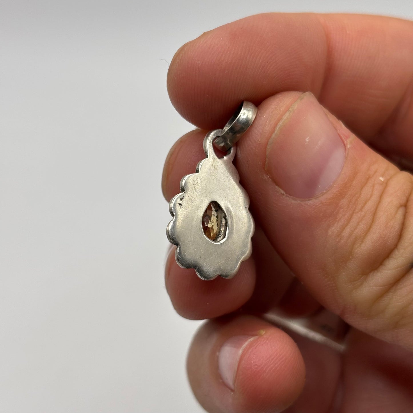 Silver Citrine Pendant
