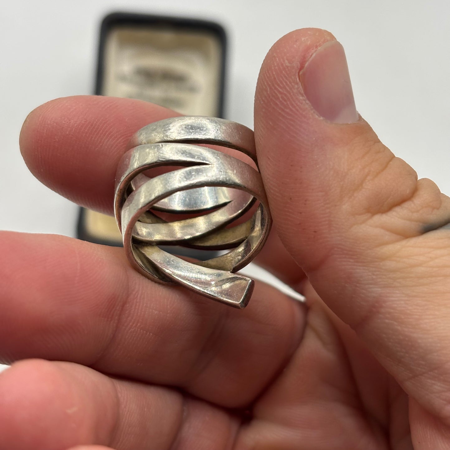 Silver Heavy Band Ring (O)