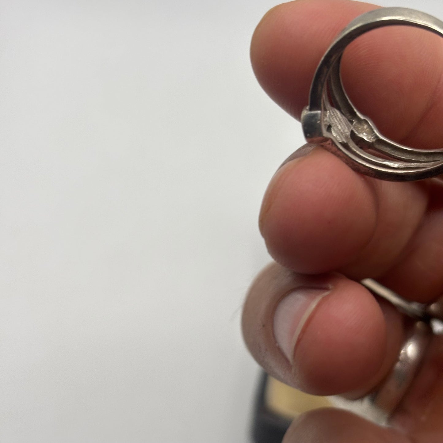 Silver Opal Heart Ring