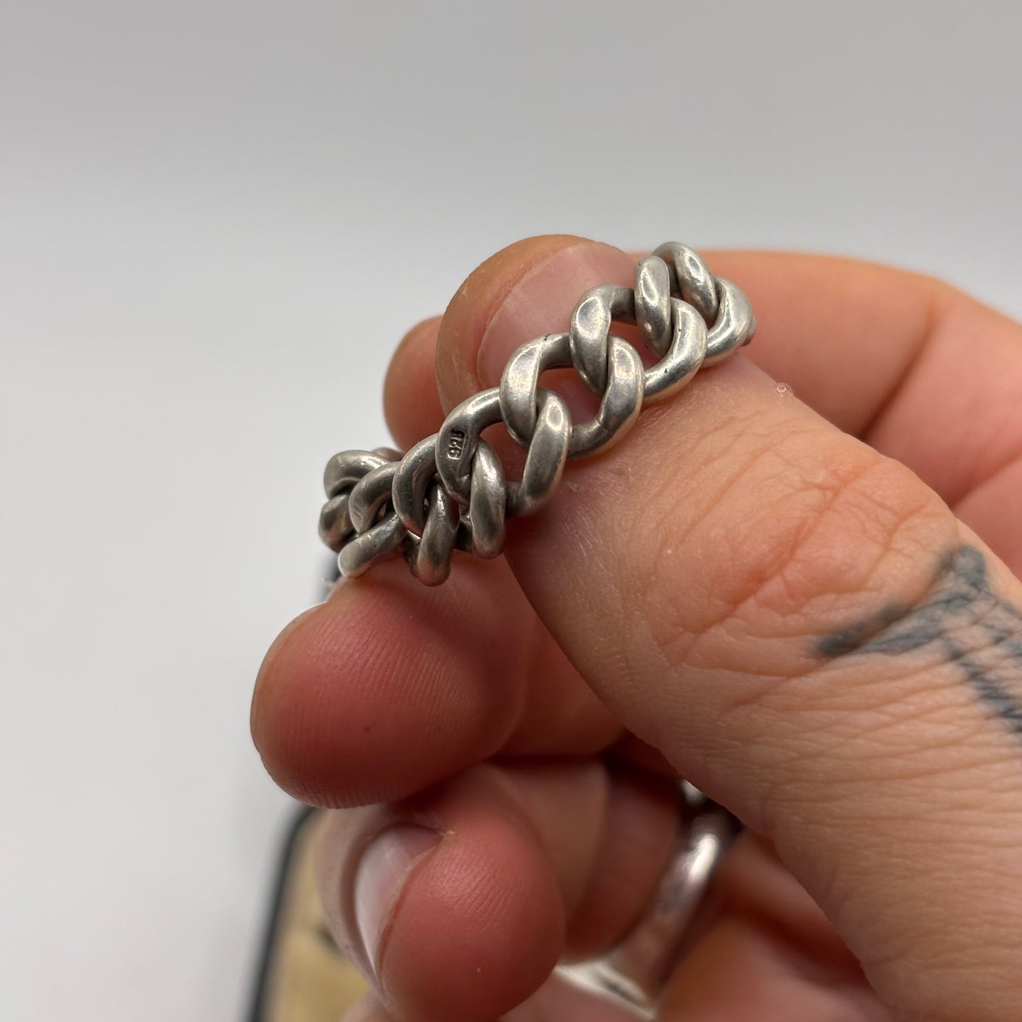 Silver Chain Link Ring