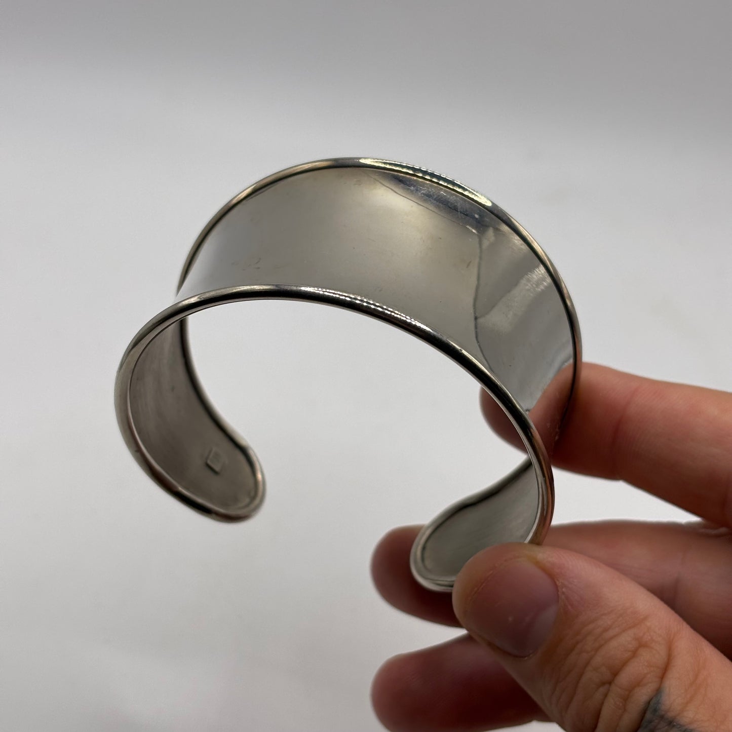 Silver Wide Cuff Bangle (32g)