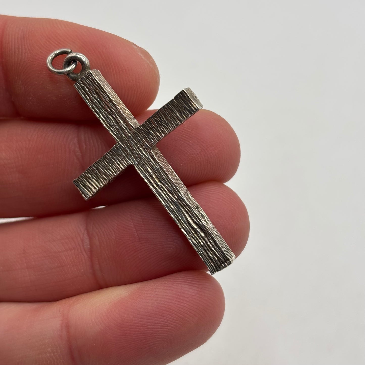 Silver Solid Cross Pendant