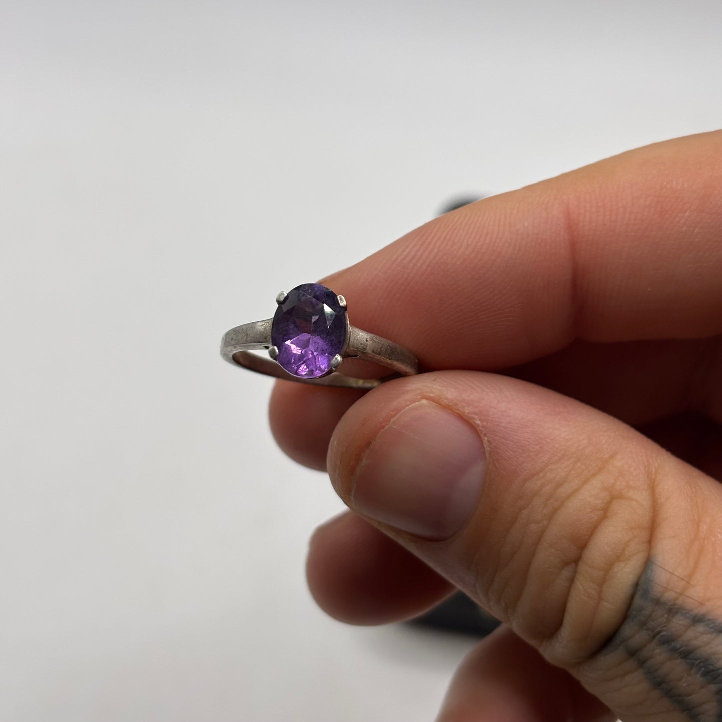 Silver Amethyst Ring