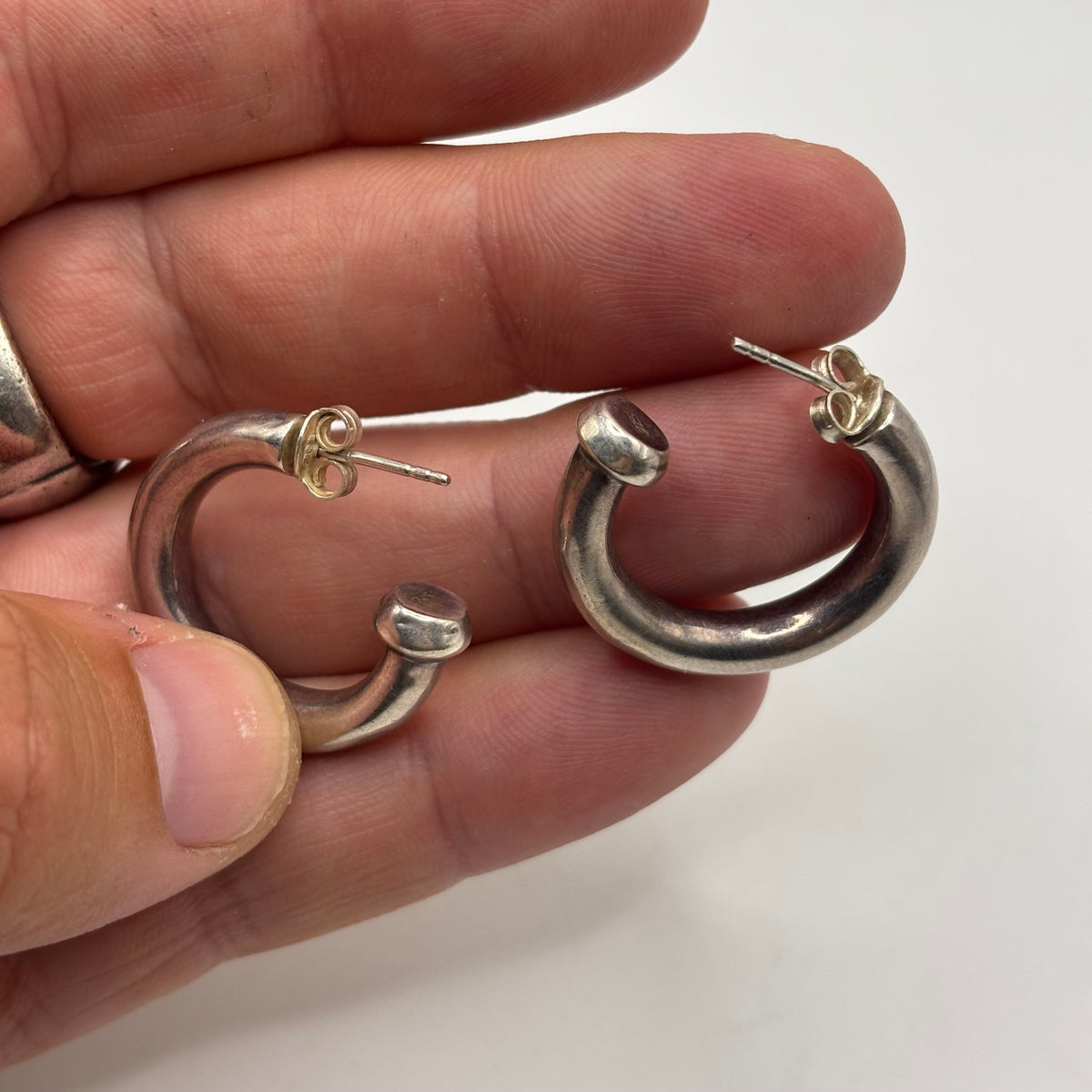 Silver Hoop Earrings