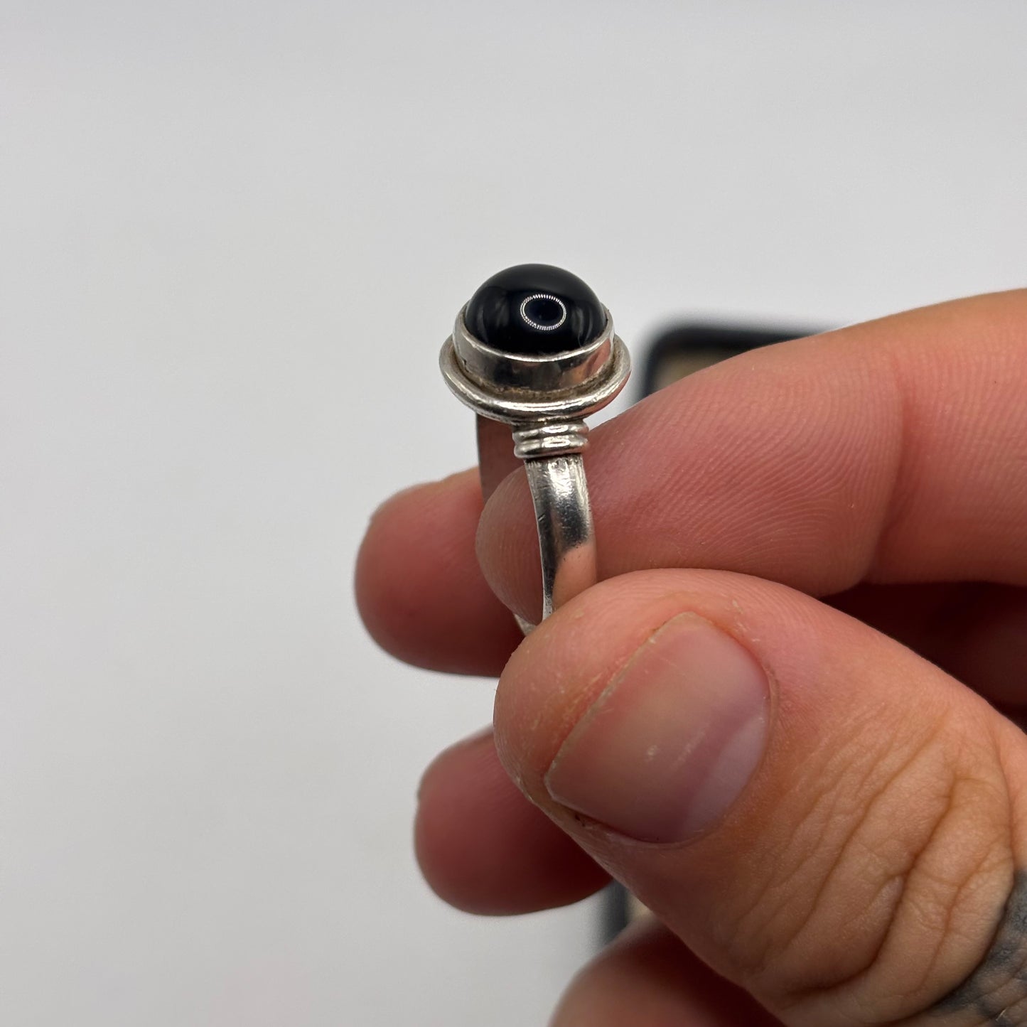 Silver Onyx Ring