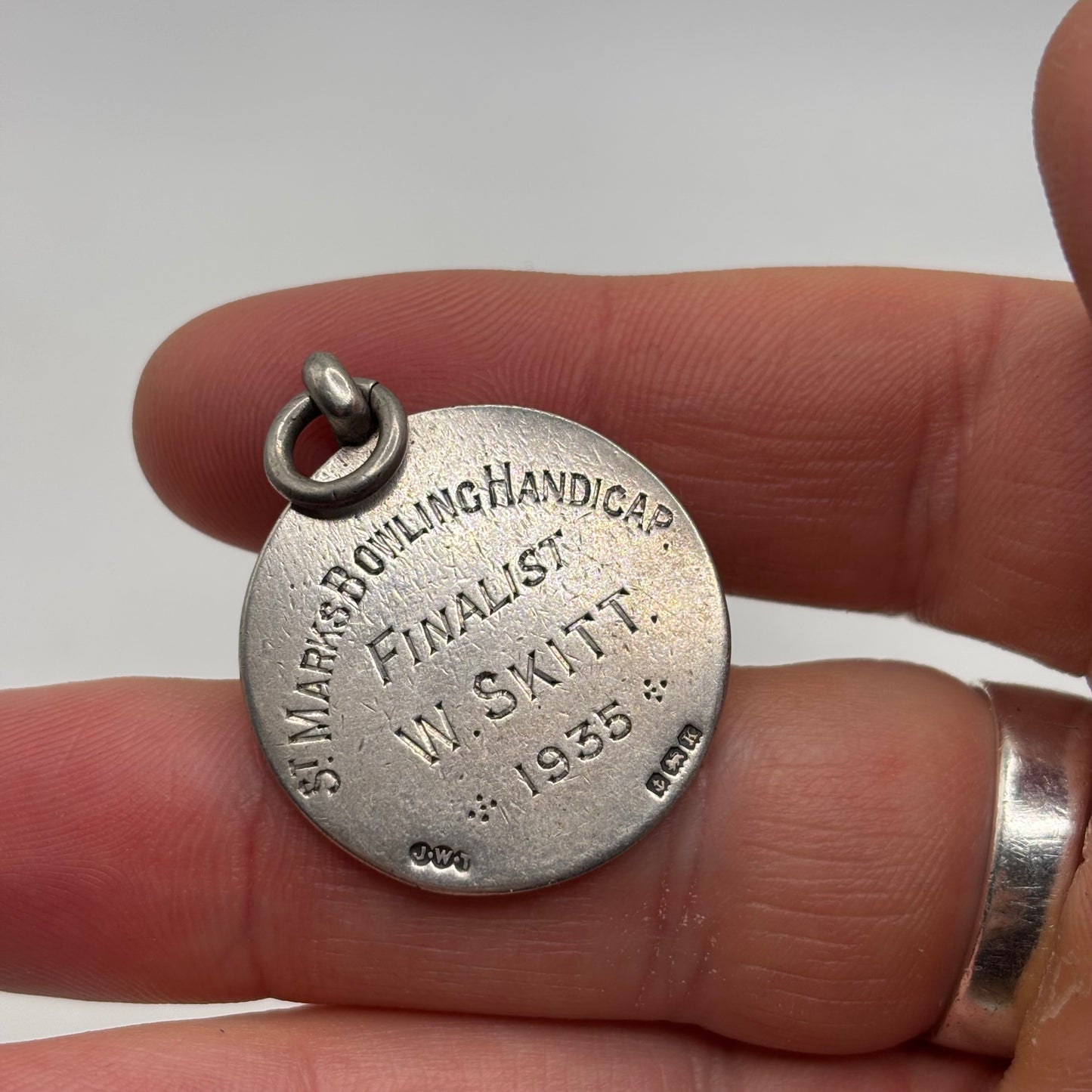 Silver Heavy Medal Pendant