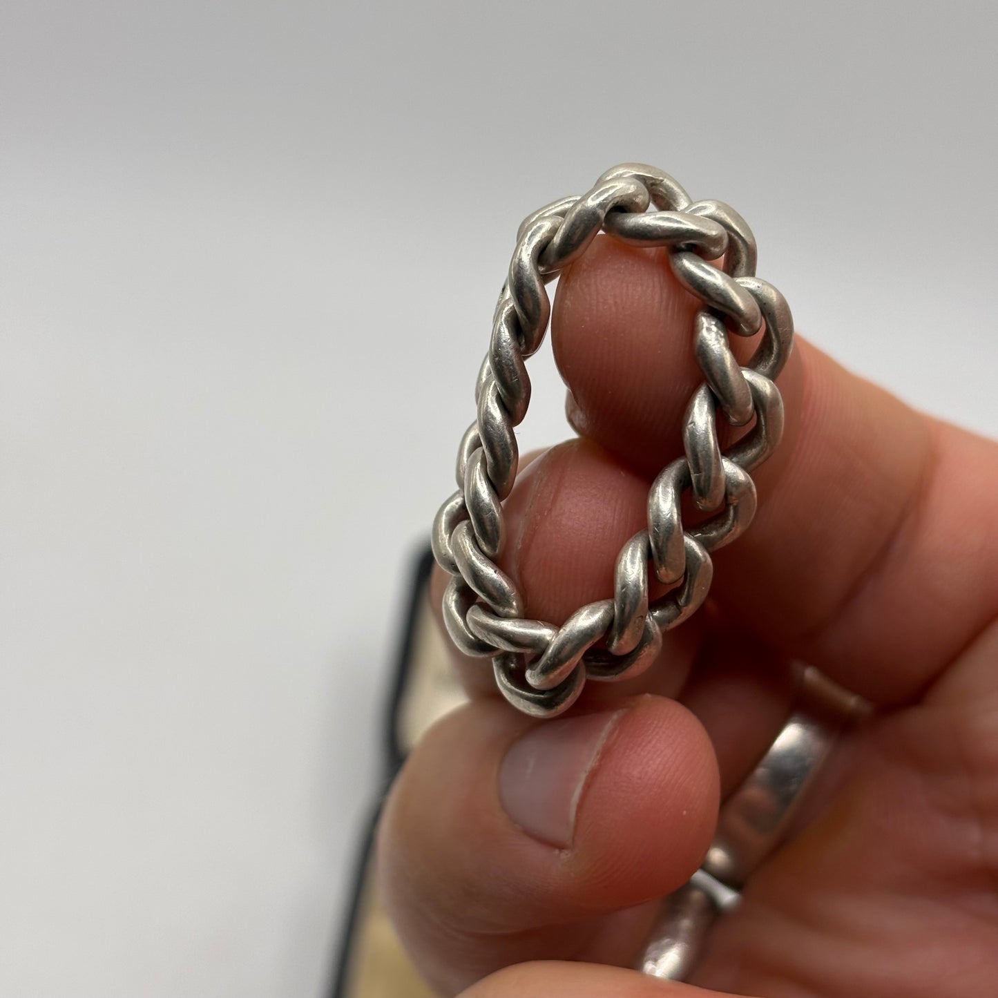 Silver Chain Link Ring