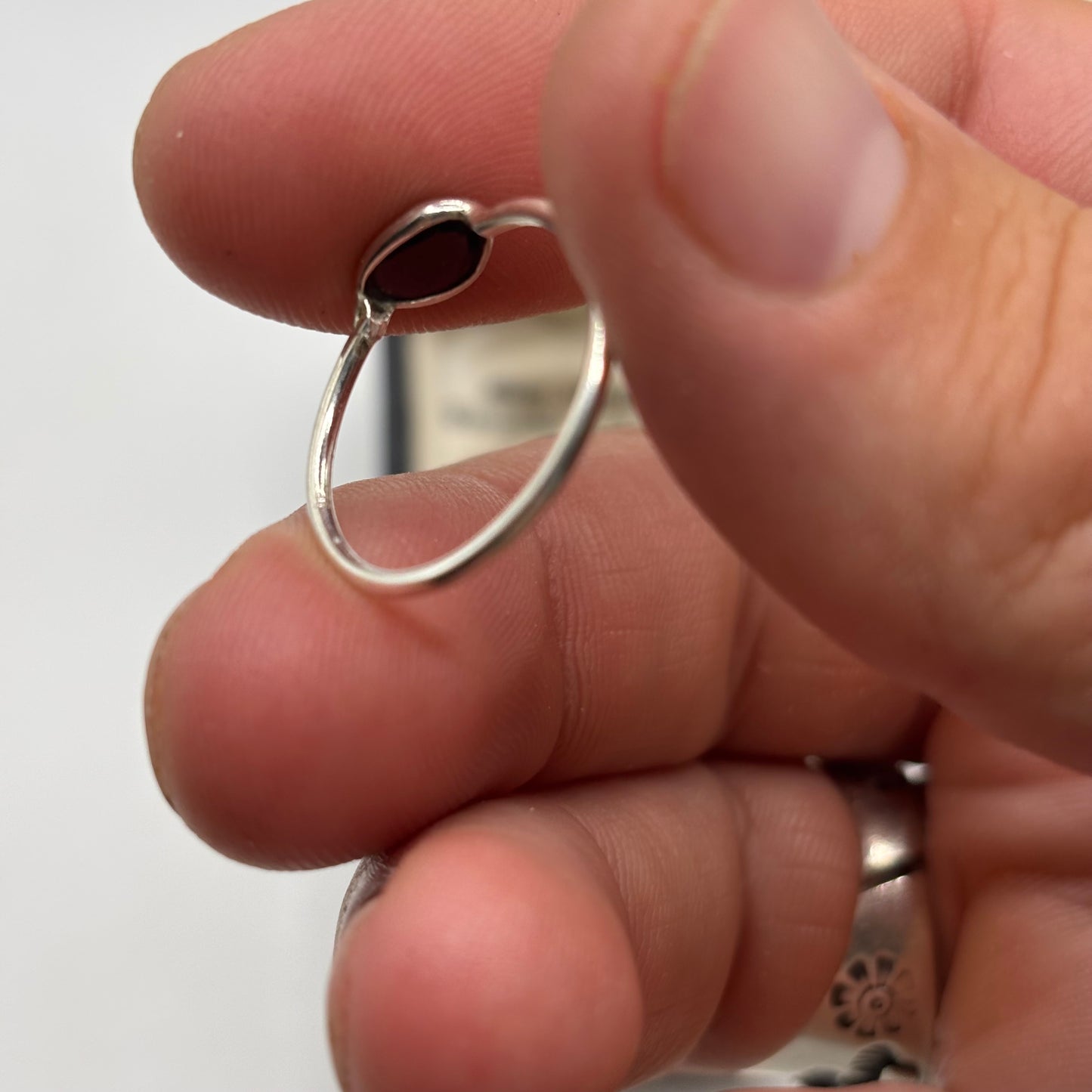 Silver Iolite Ring (O)