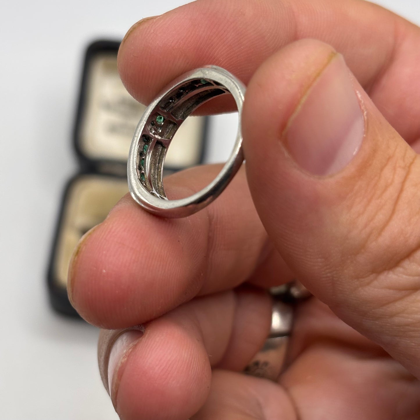 Silver Emerald Ring (N)