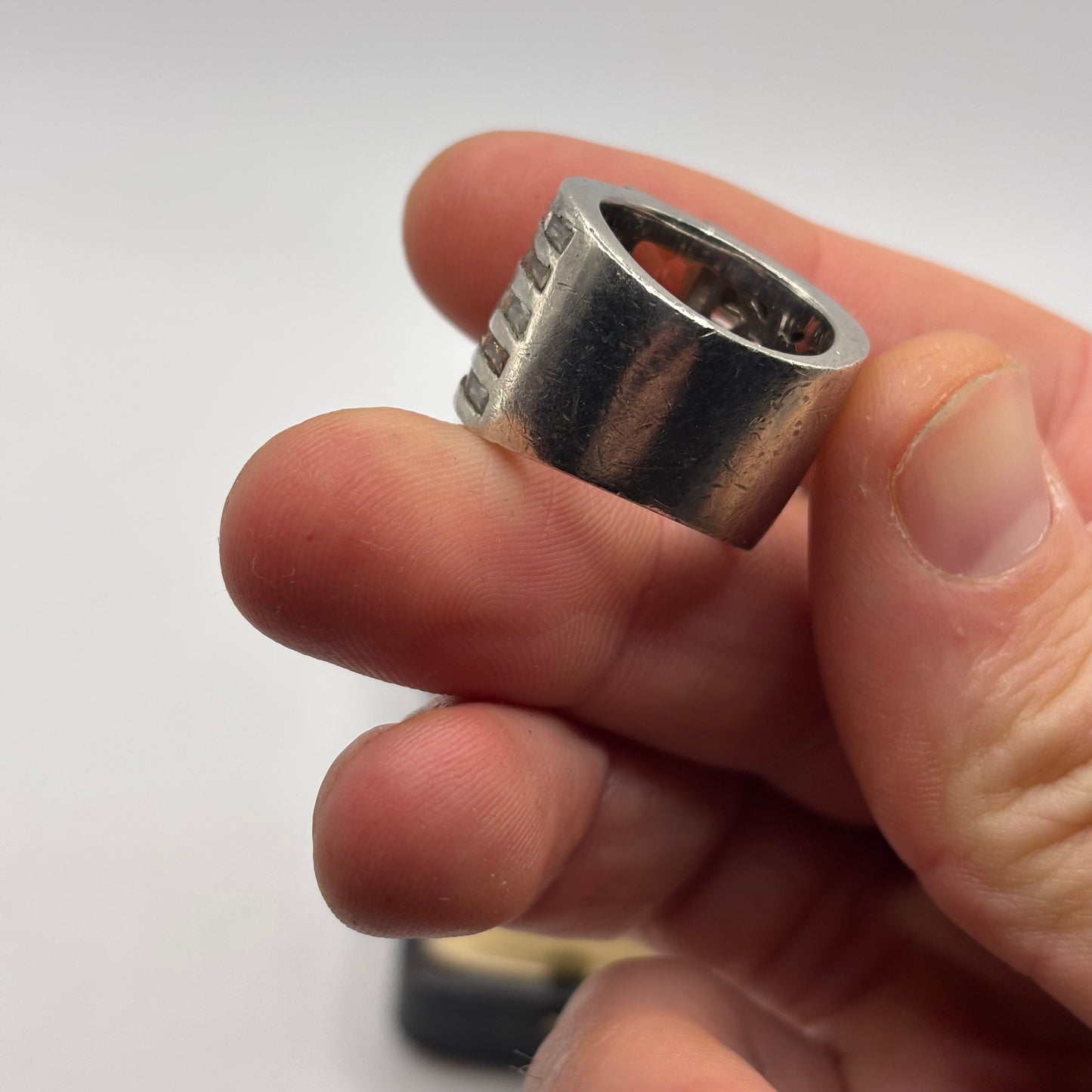 Silver Citrine Large Ring