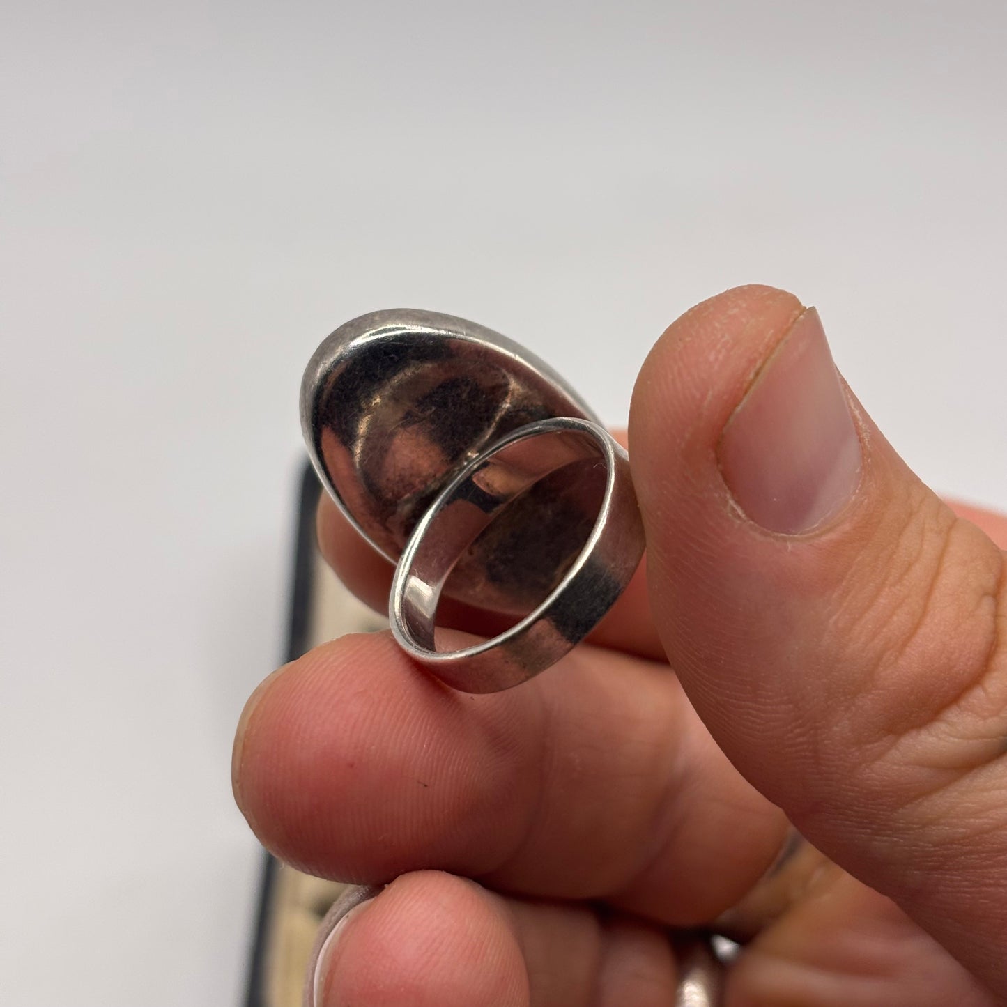 Silver Oval Turquoise Ring