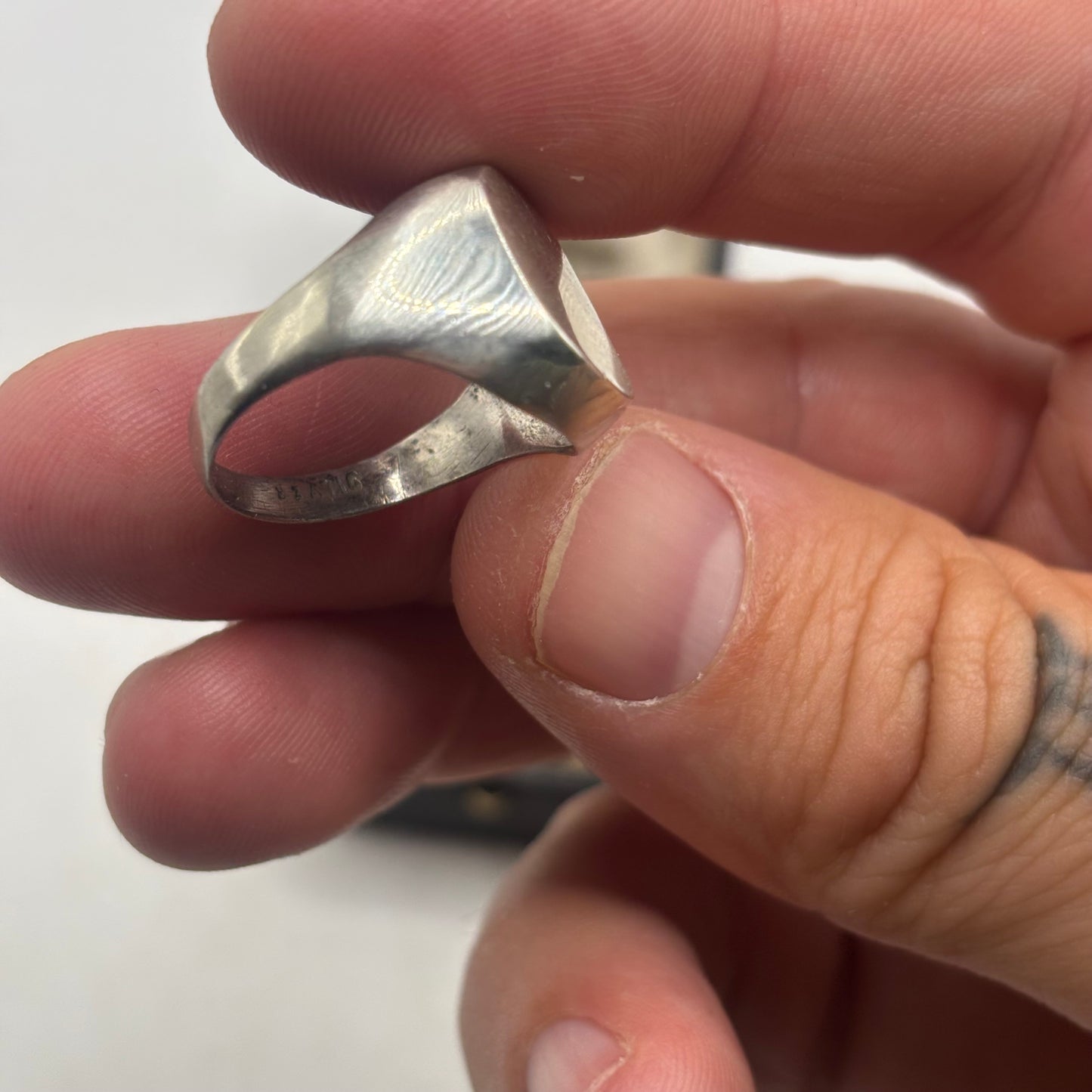 Silver Signet Ring (Q)
