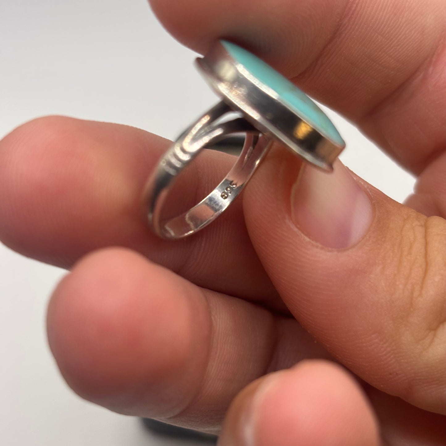Silver Turquoise Ring (M)