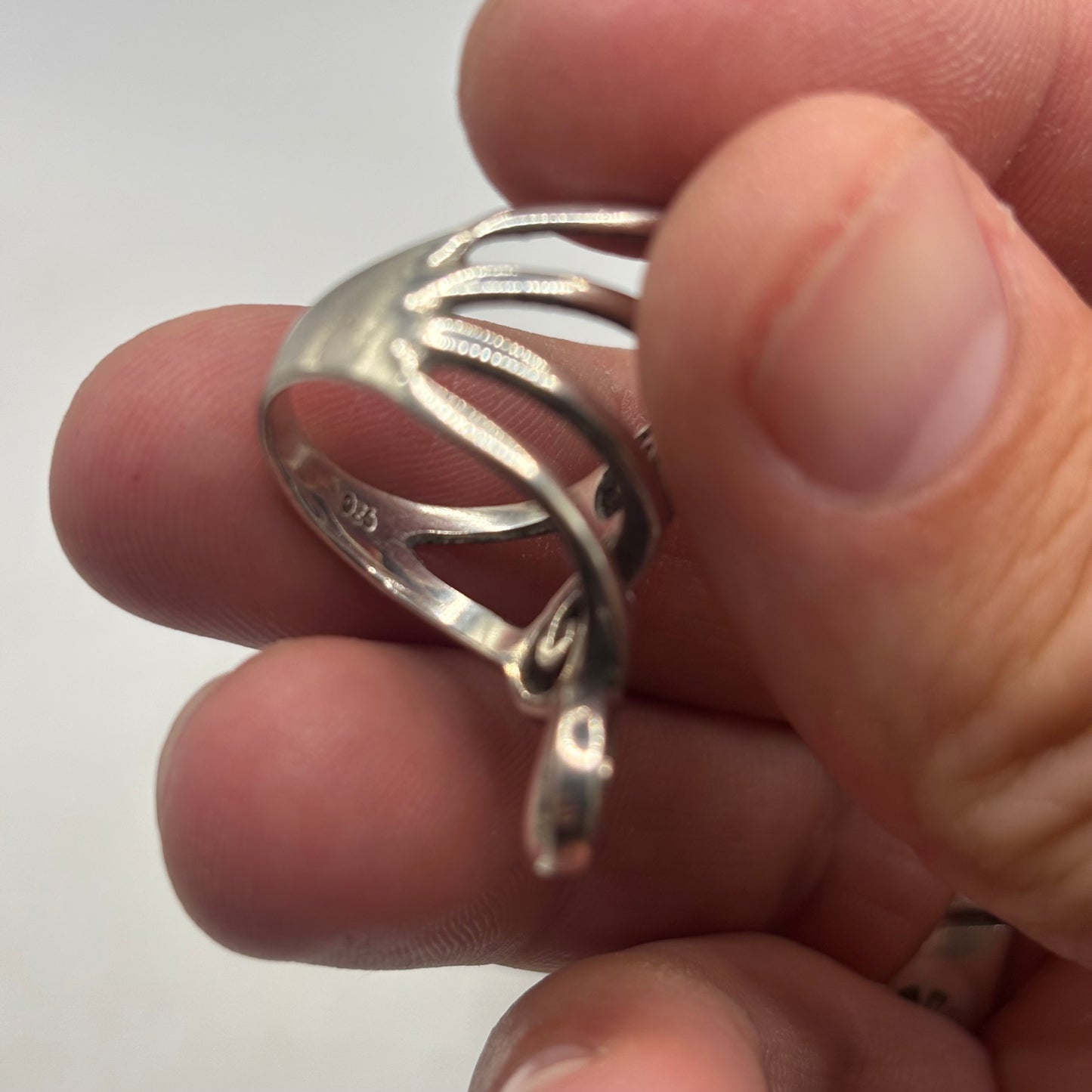 Silver Abstract Ring (M)