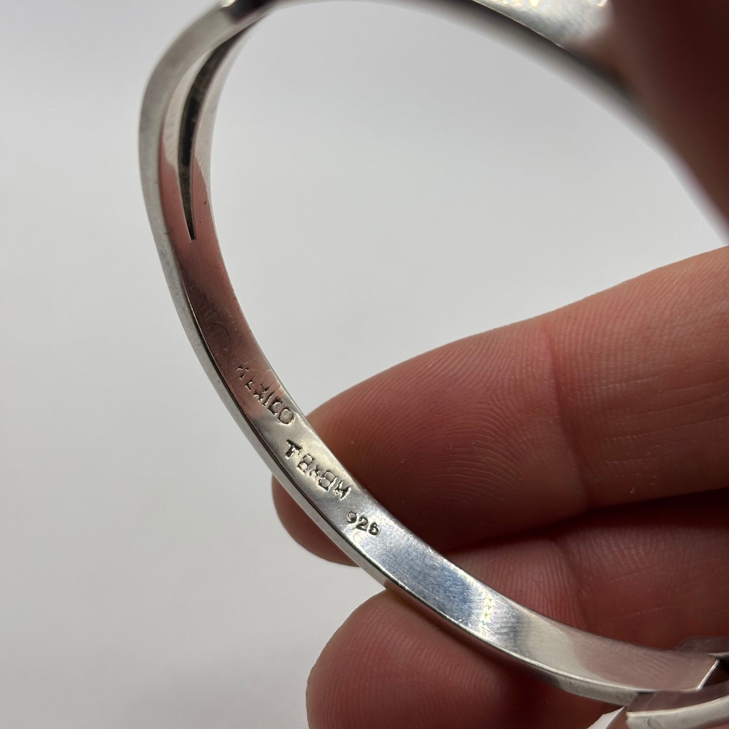 Silver Heavy Mexican Bangle