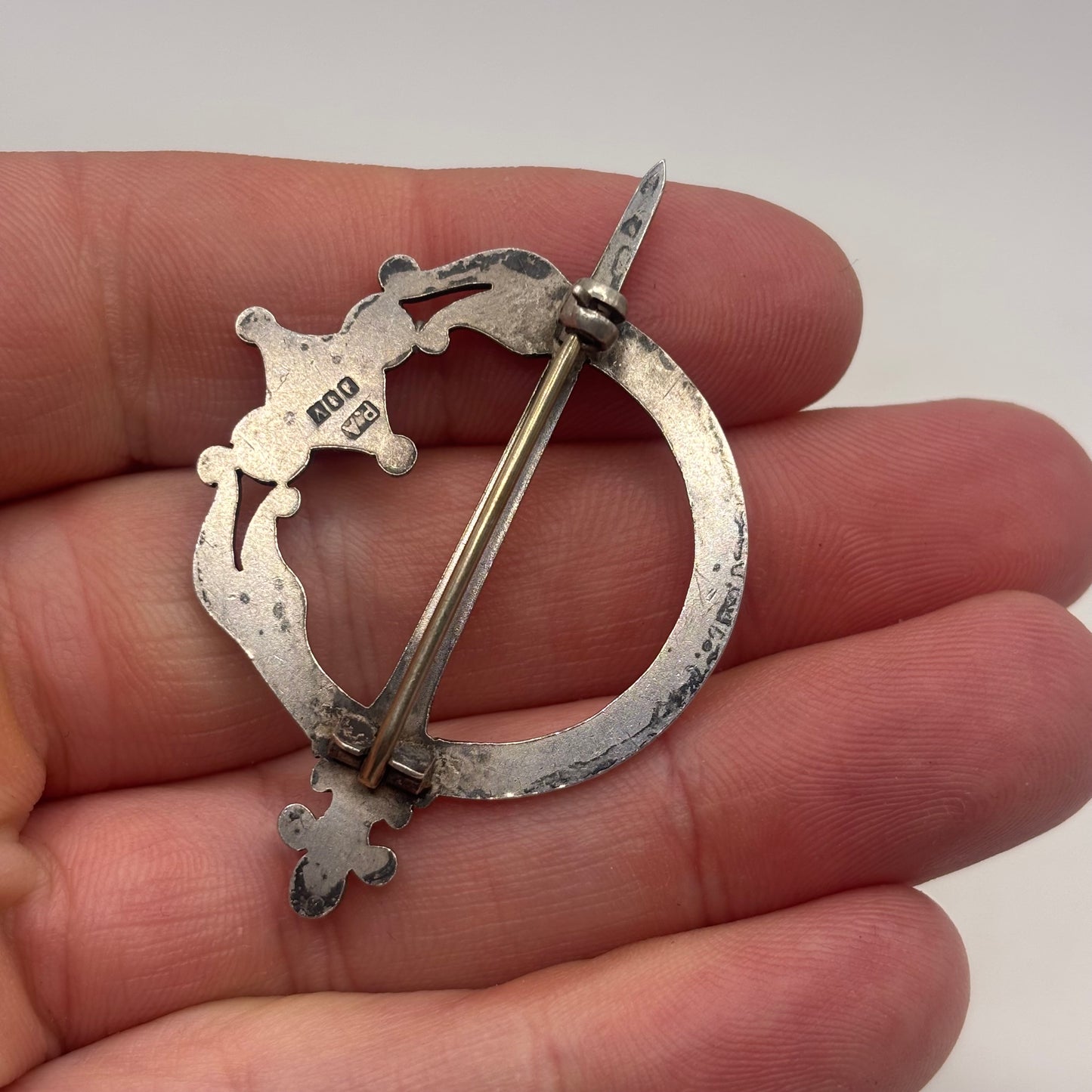 Silver Patrick Archer Irish Brooch
