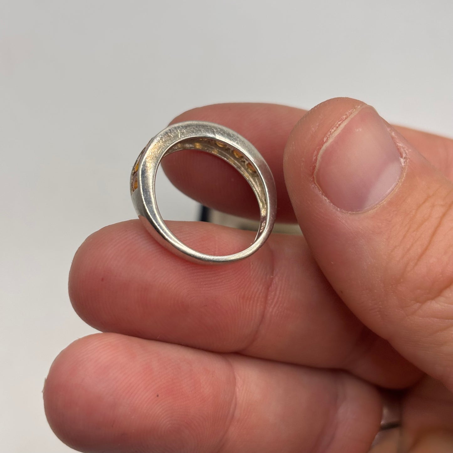 Silver Citrine Ring (O)