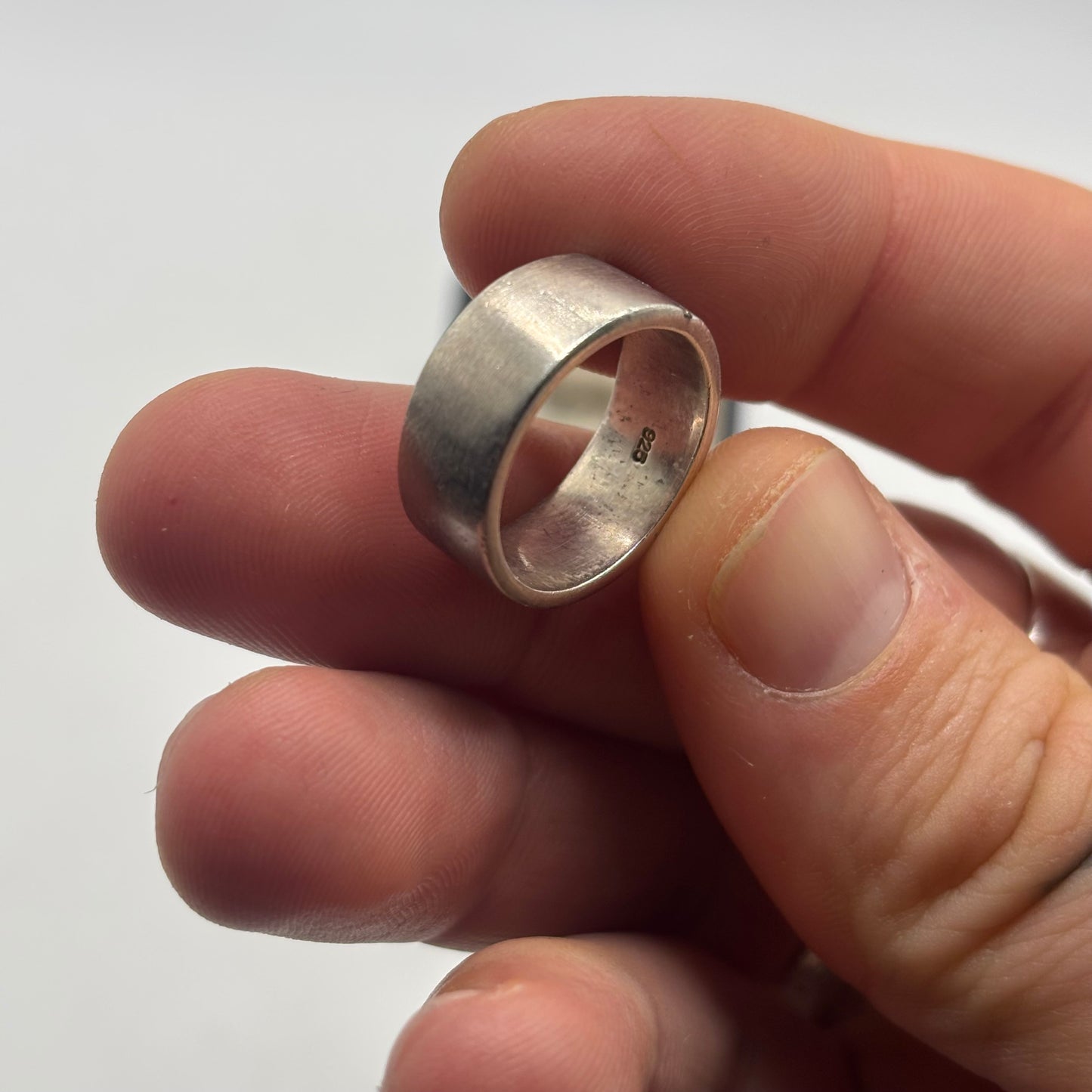 Silver Diamond Band Ring